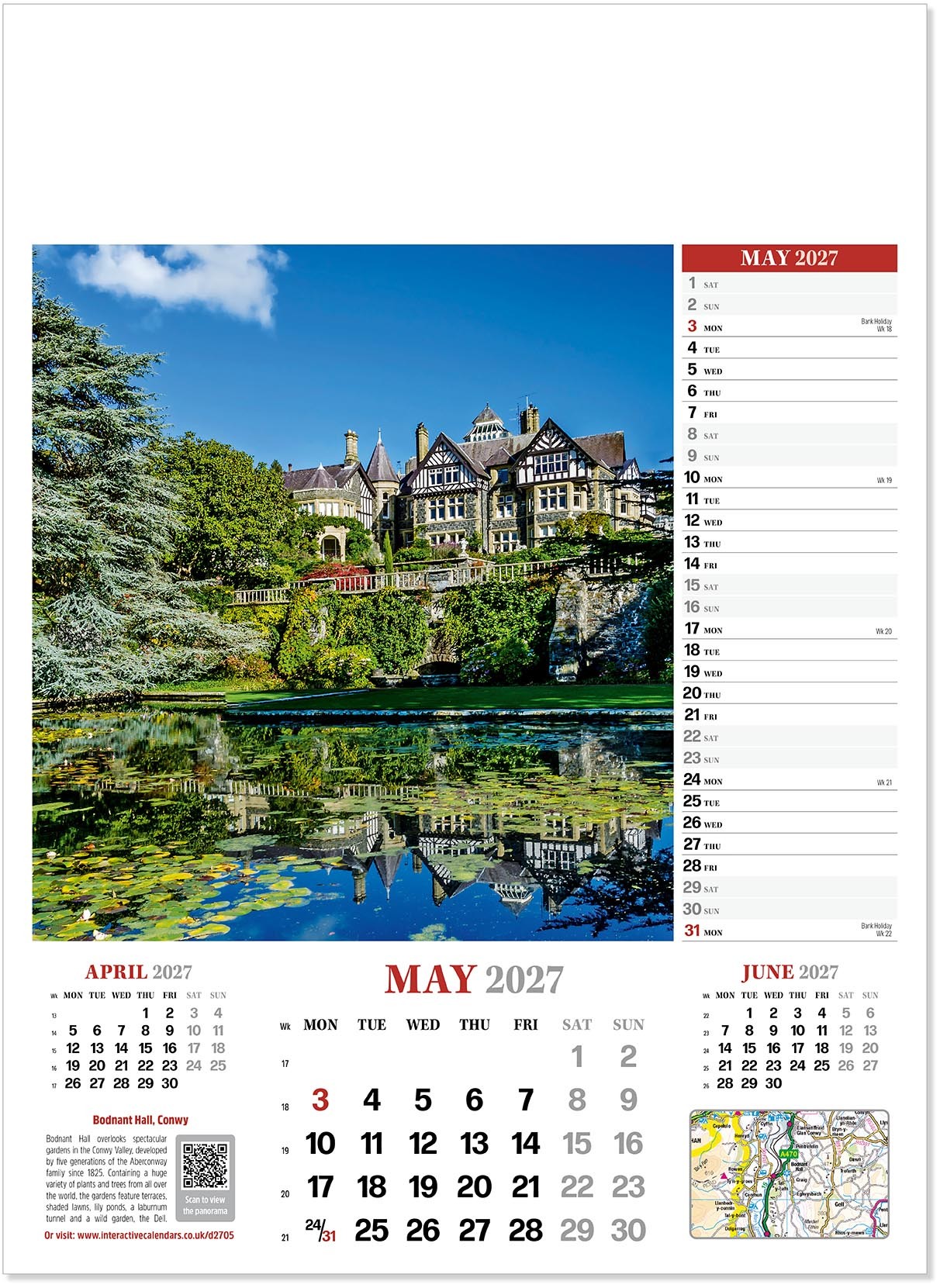 Discover Britain Wall Calendar