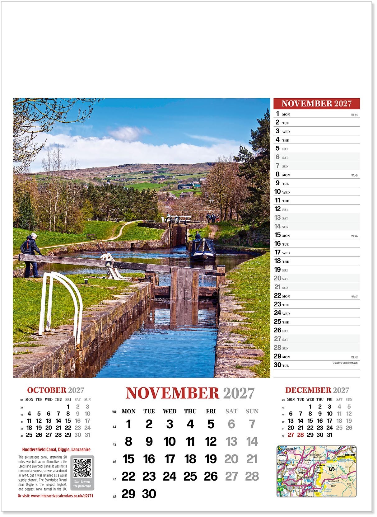 Discover Britain Wall Calendar