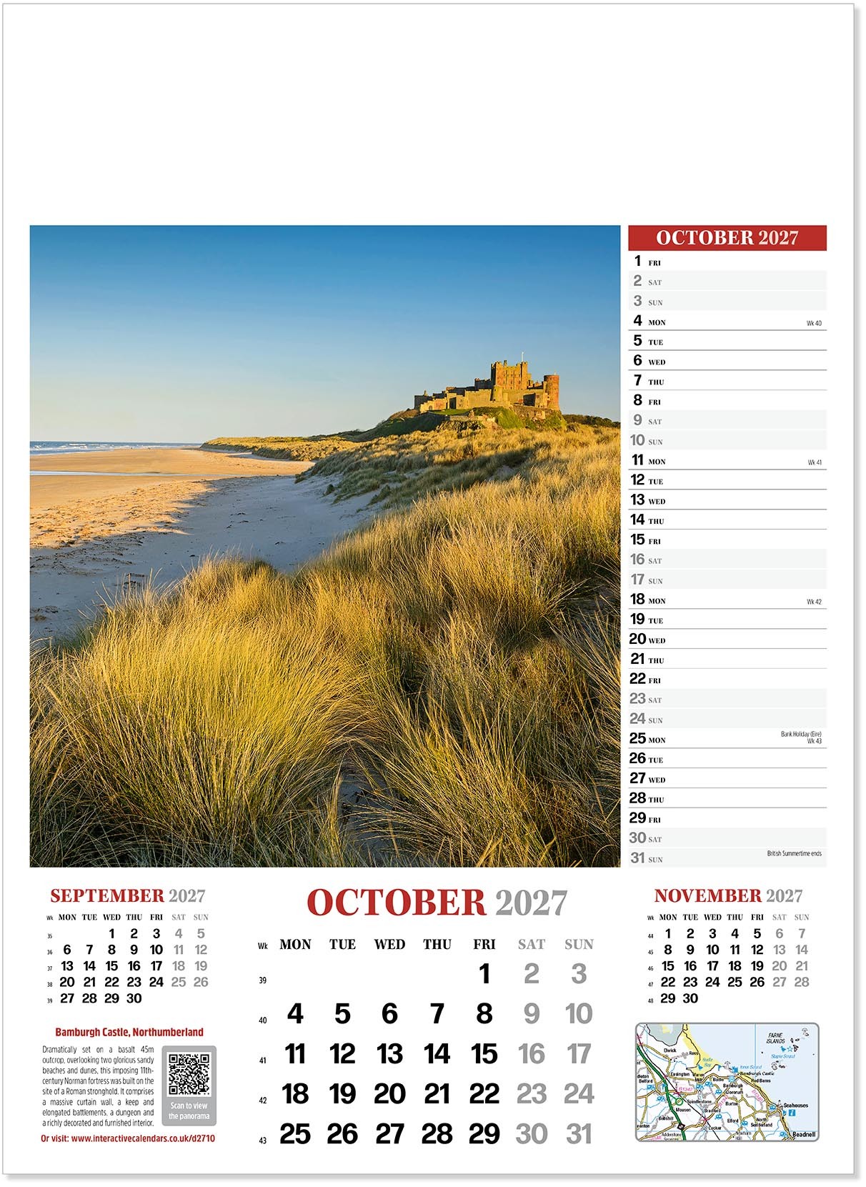 Discover Britain Wall Calendar