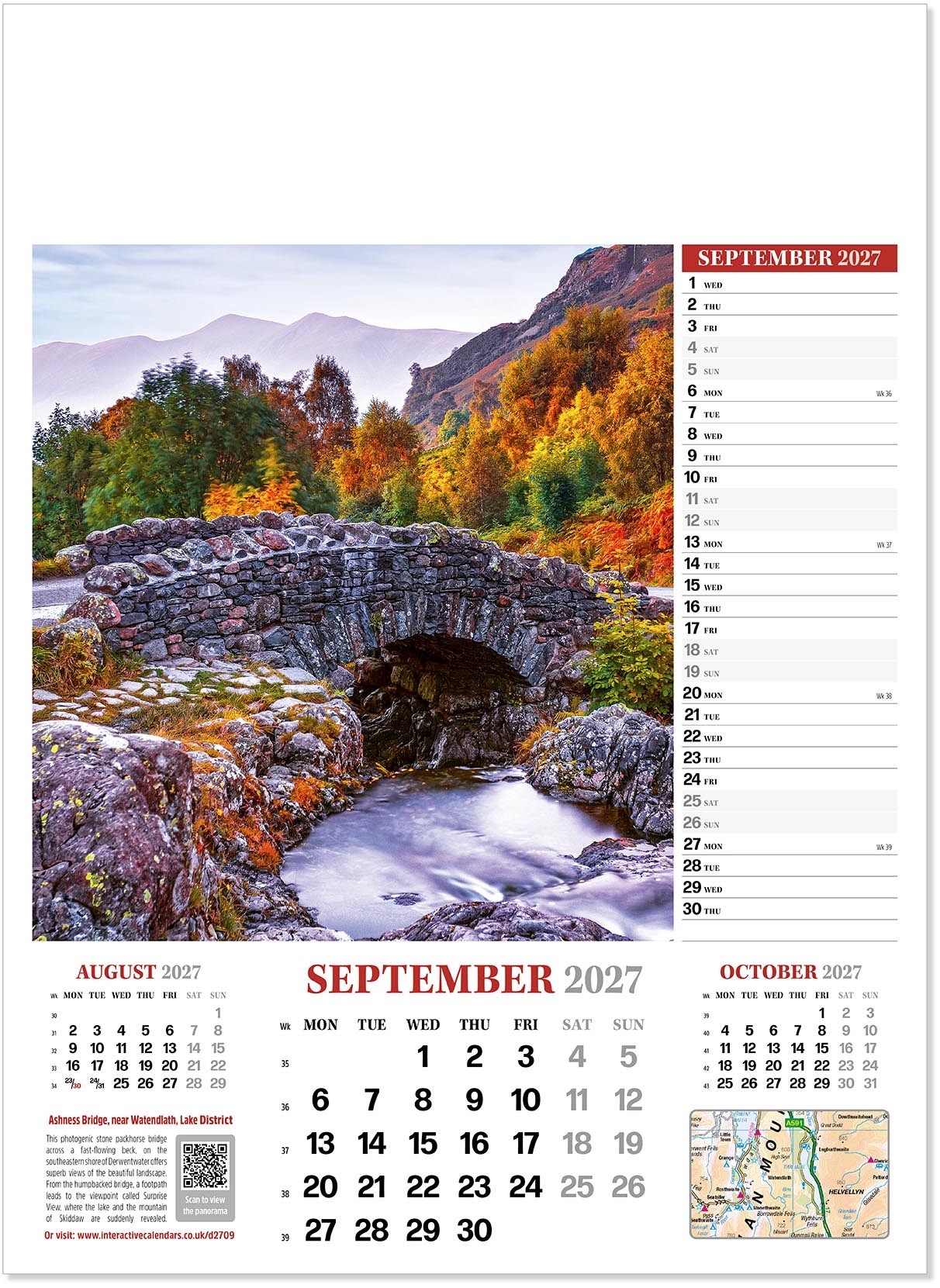 Discover Britain Wall Calendar