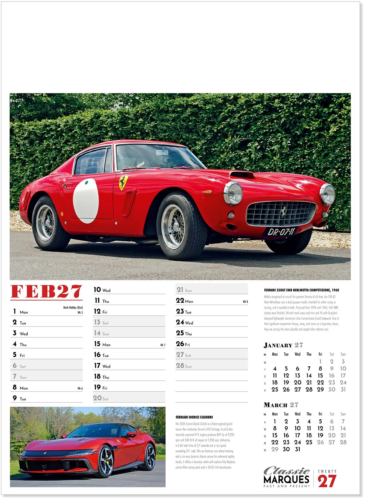Classic Marques Past and Present Calendar