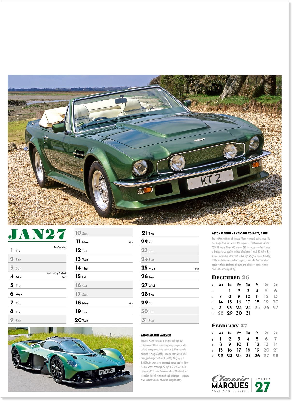 Classic Marques Past and Present Calendar