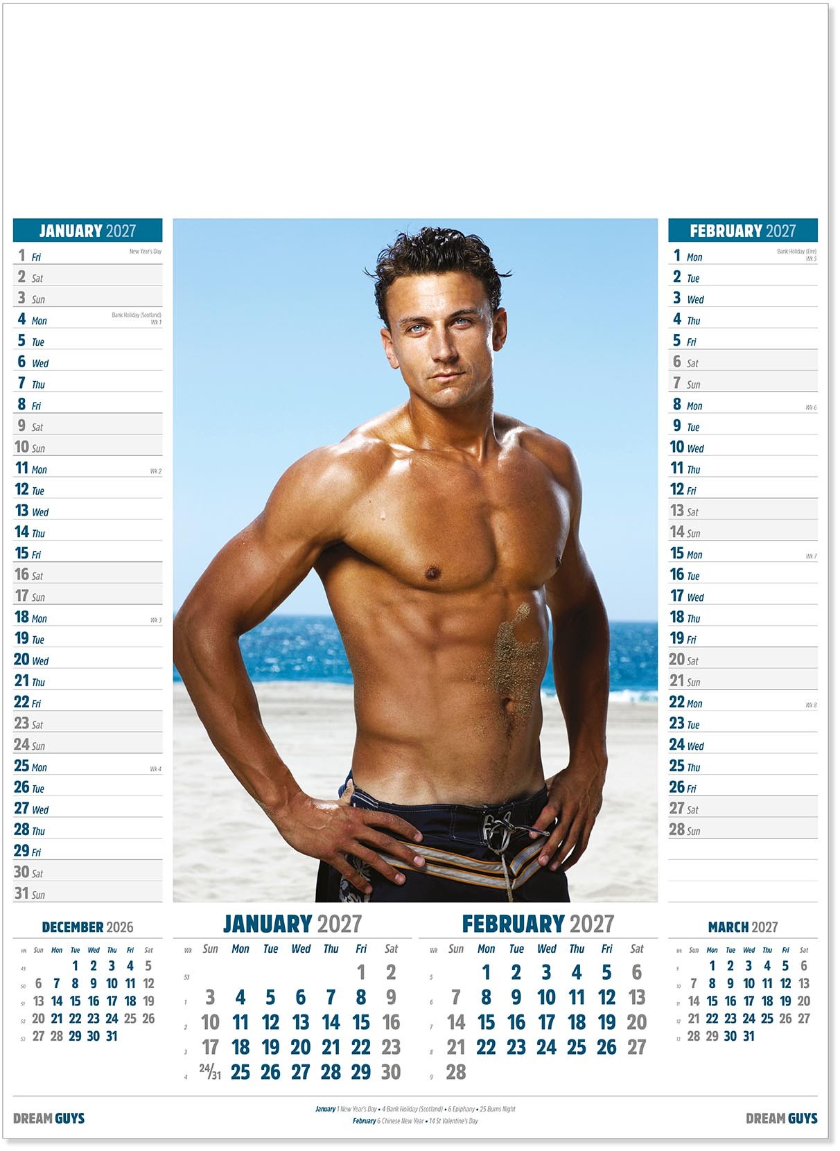 Dream Guys Calendar