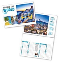 Around the World Postage Saver Calendar