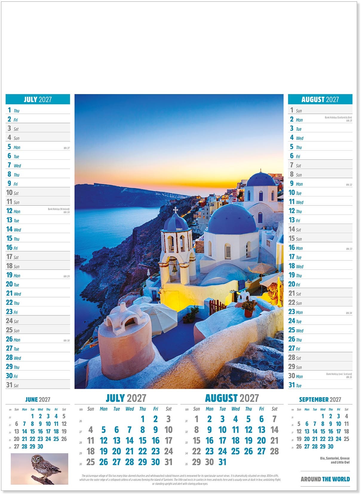 Around the World Calendar