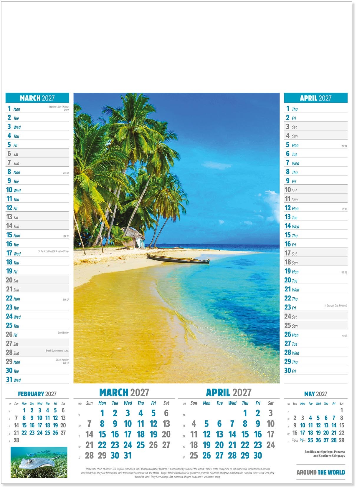 Around the World Calendar