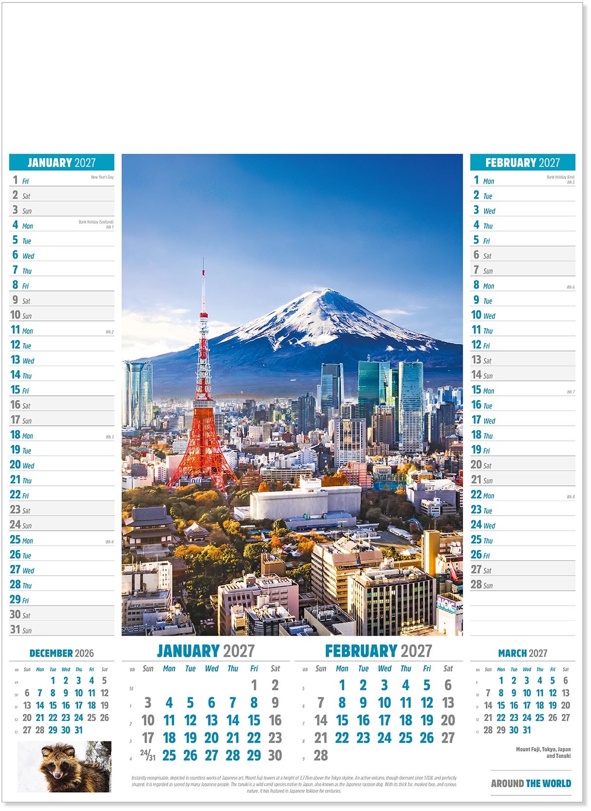 Around the World Calendar