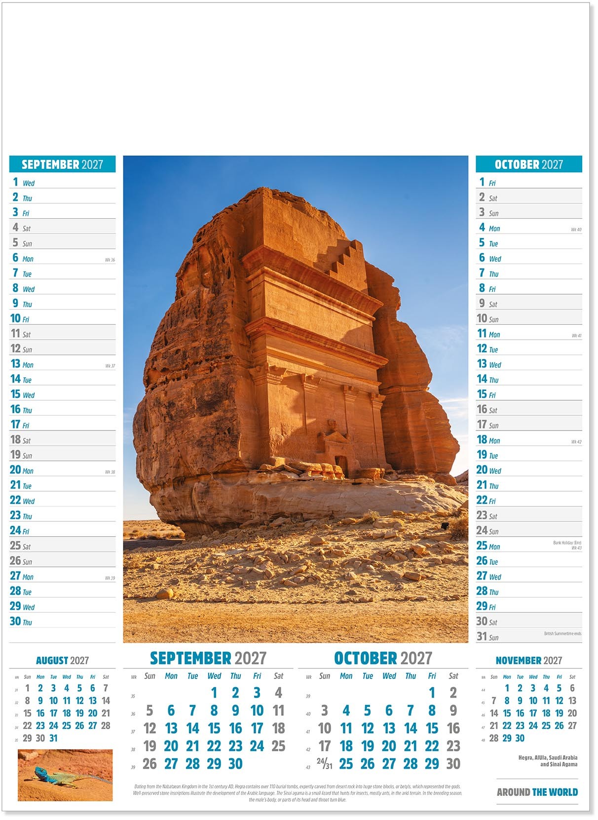 Around the World Calendar