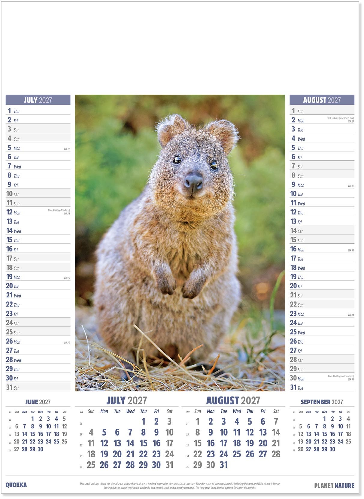 Planet Nature Calendar