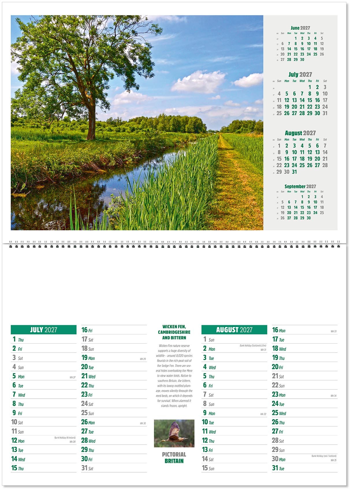 Pictorial Britain Postage Saver Calendar