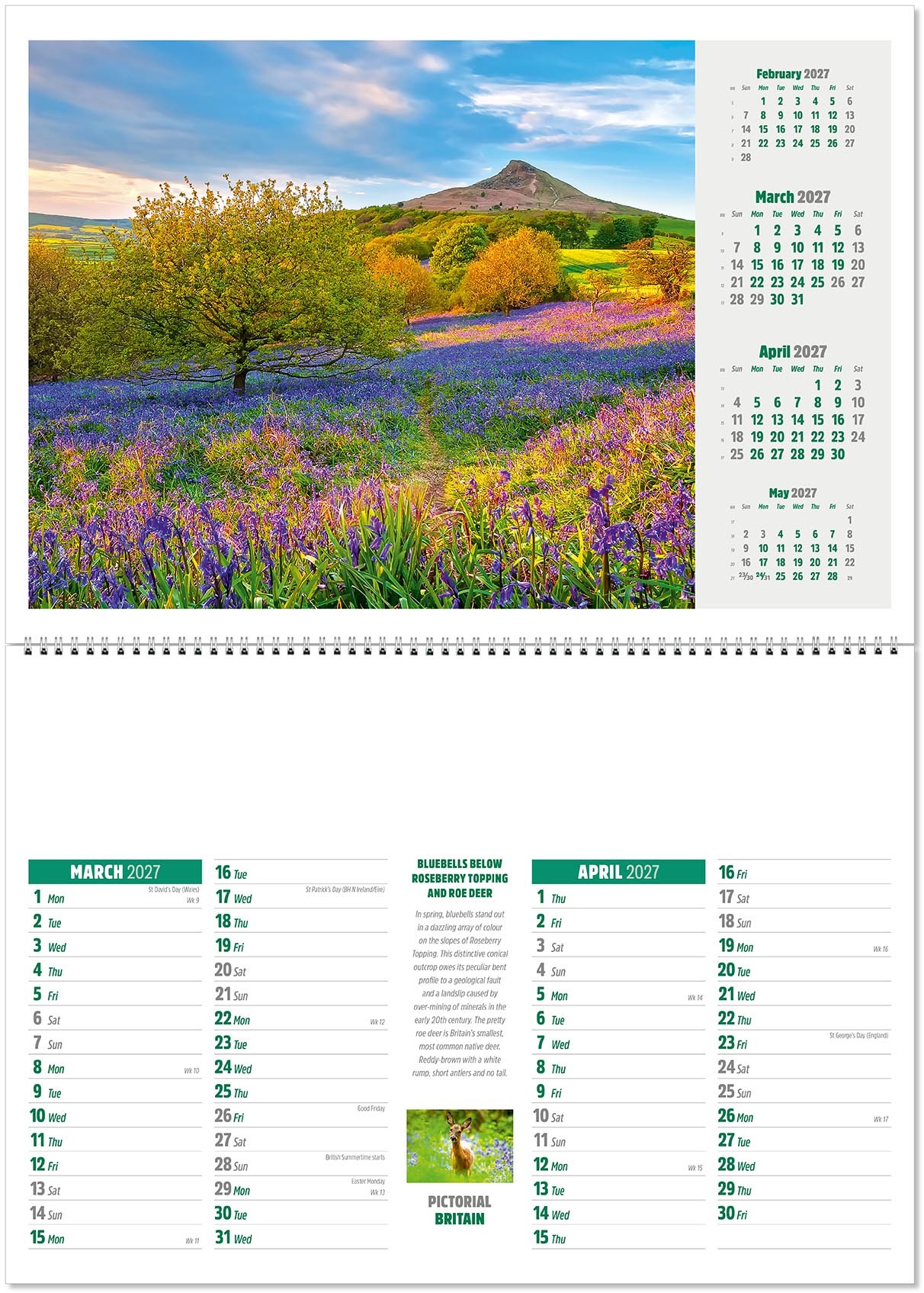 Pictorial Britain Postage Saver Calendar