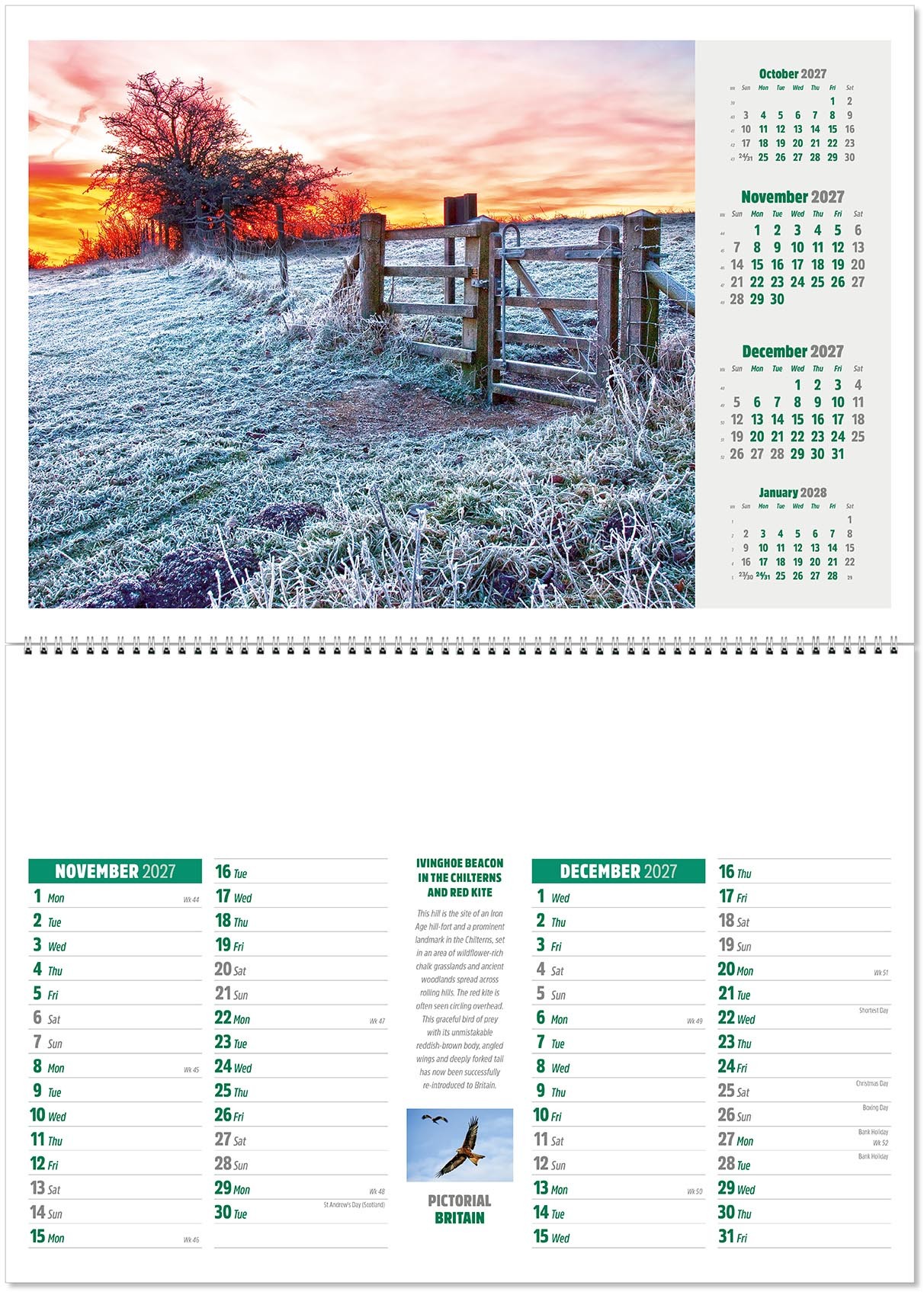 Pictorial Britain Postage Saver Calendar