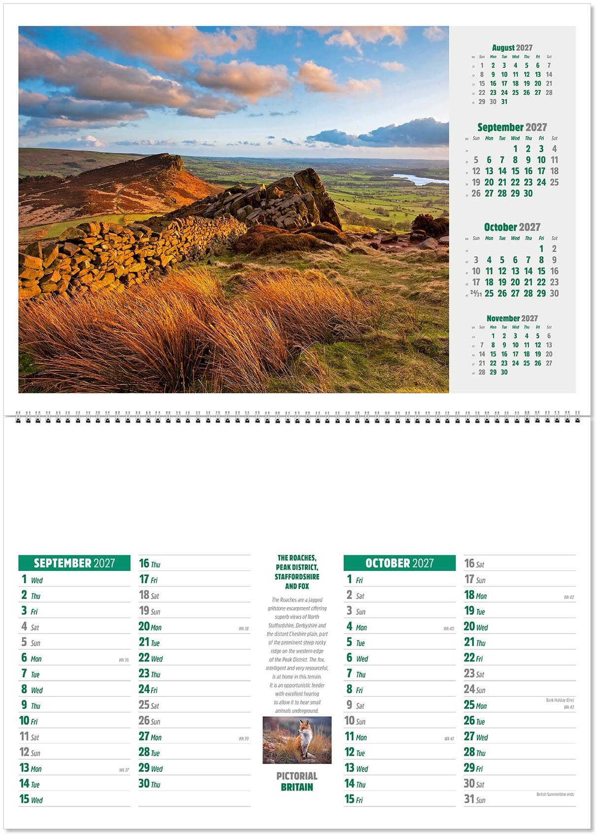 Pictorial Britain Postage Saver Calendar