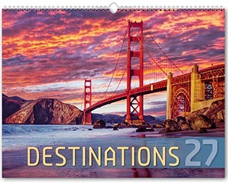 Destinations Wall Calendar