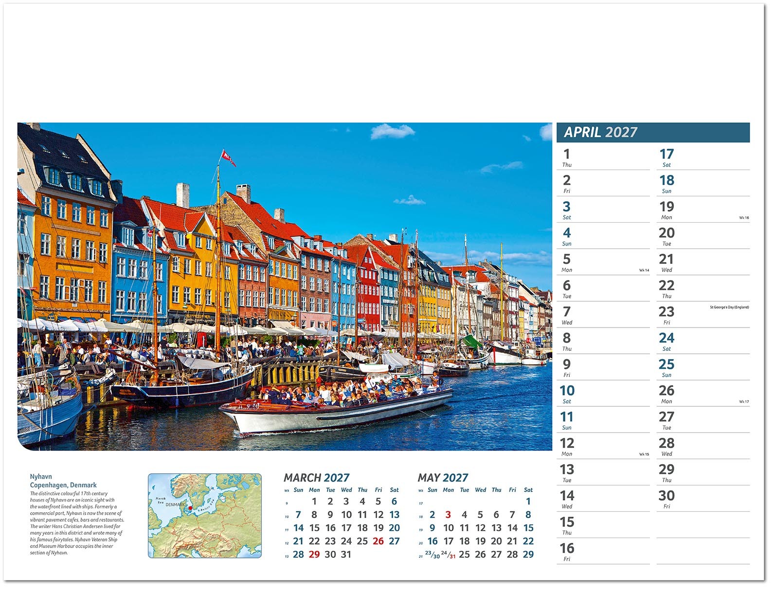 Destinations Wall Calendar