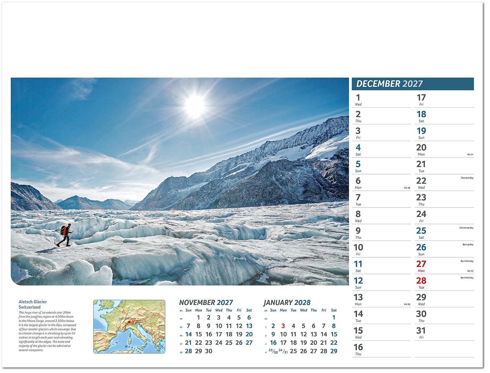 Destinations Wall Calendar