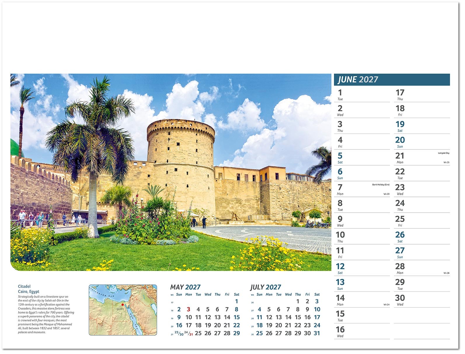 Destinations Wall Calendar