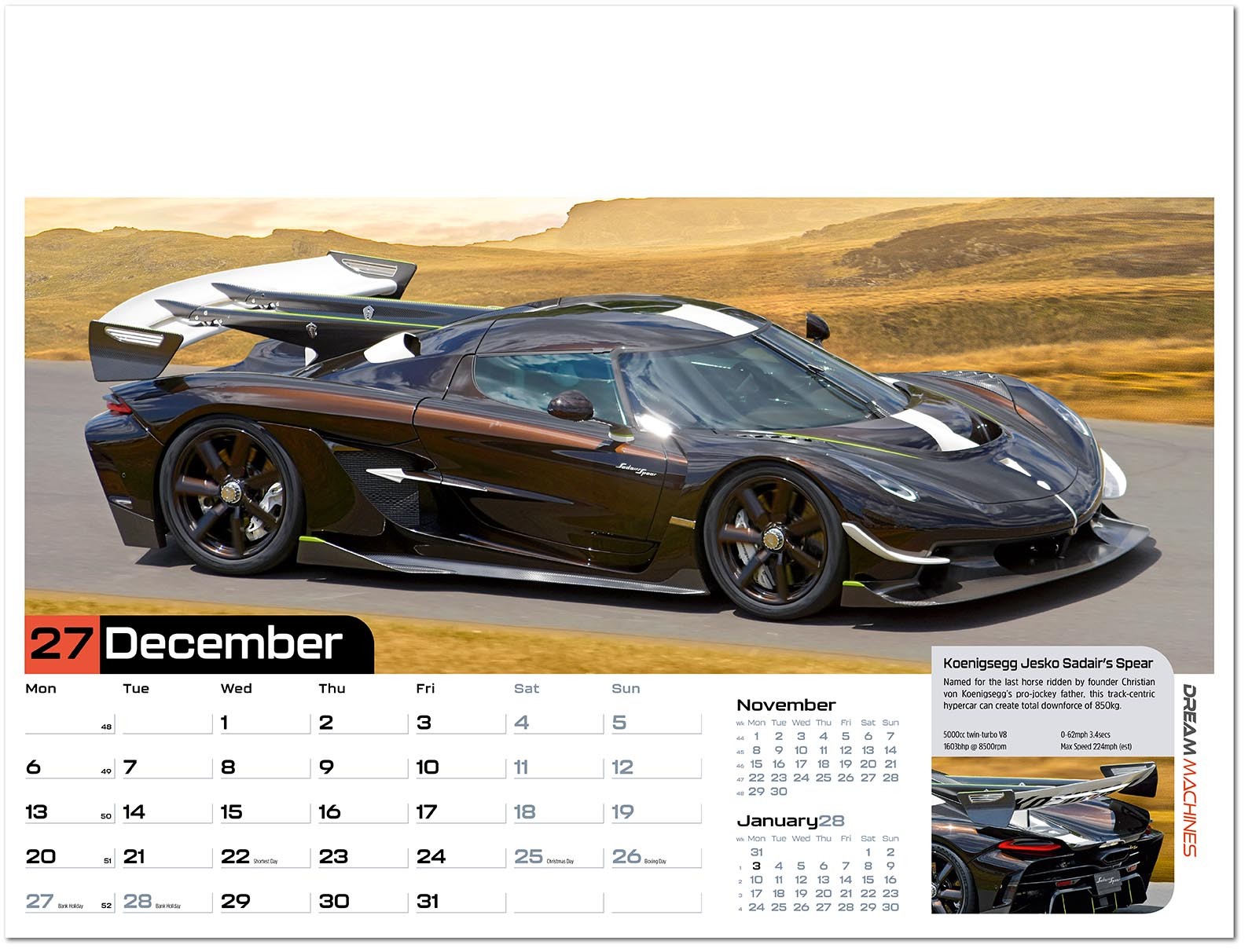Dream Machines Wall Calendar