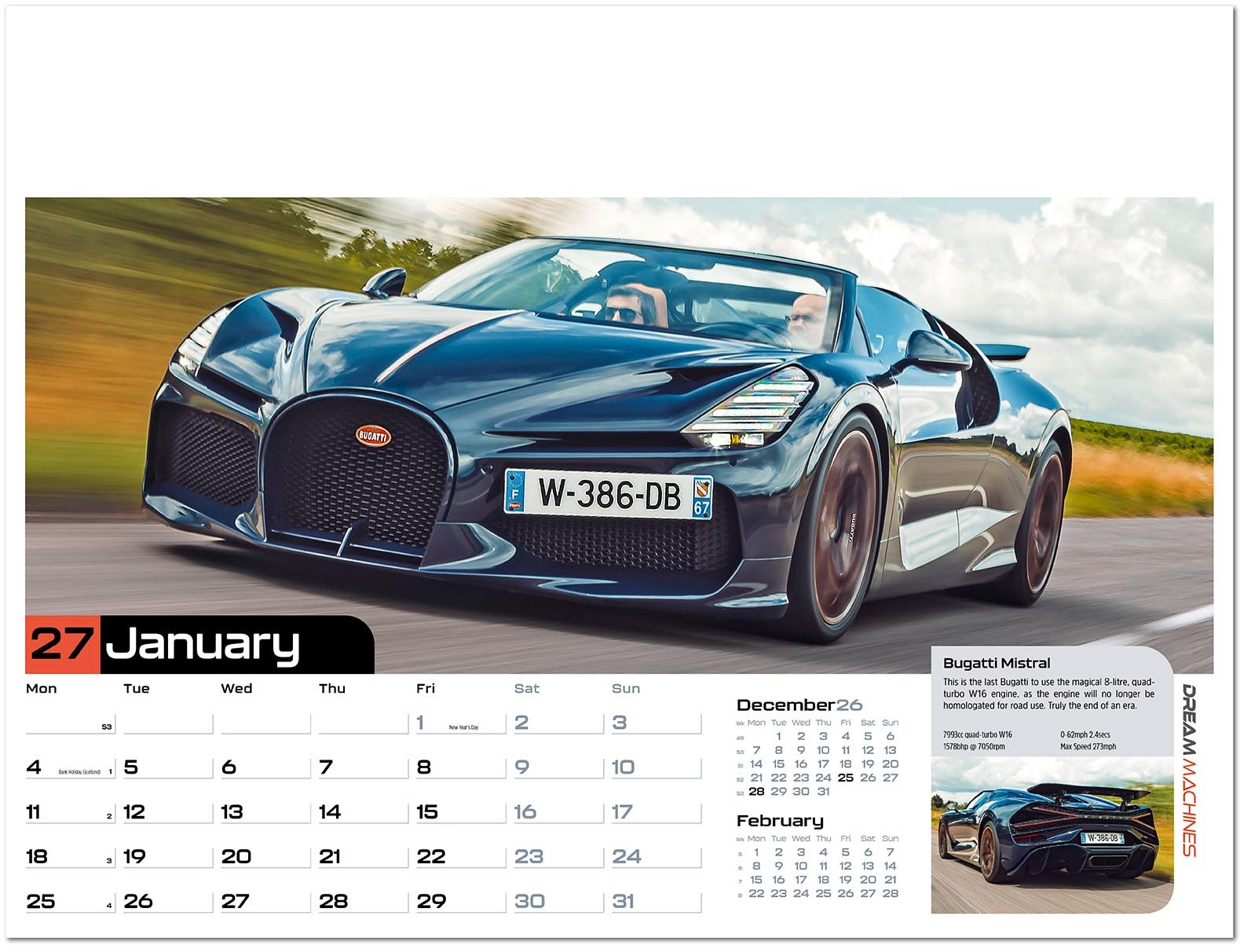 Dream Machines Wall Calendar