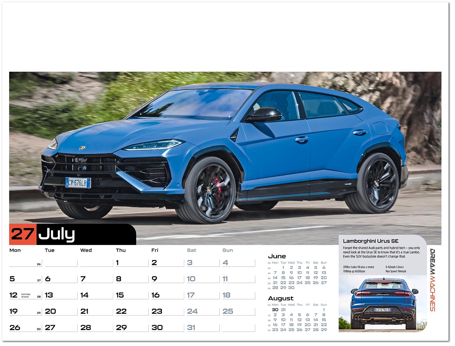 Dream Machines Wall Calendar