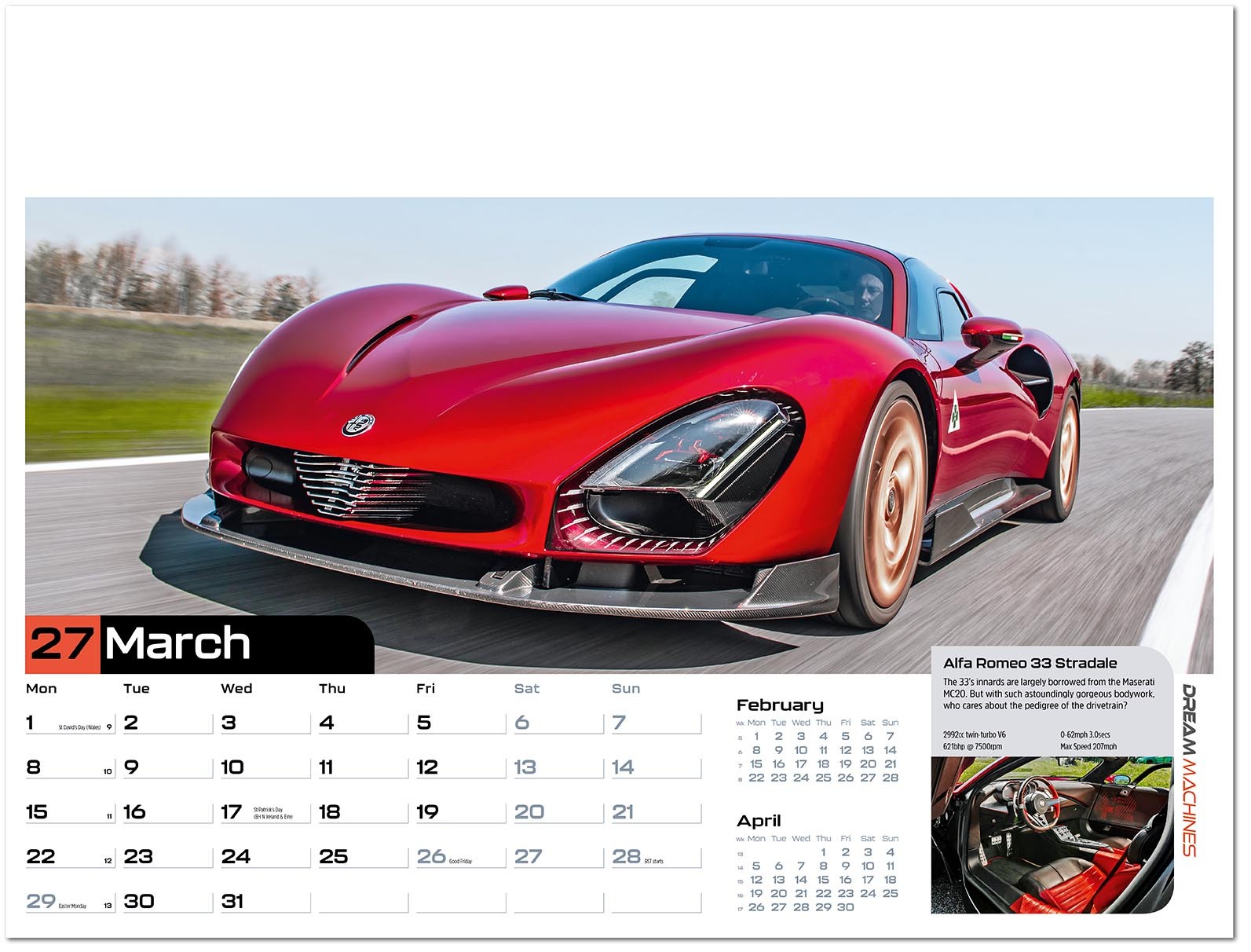 Dream Machines Wall Calendar