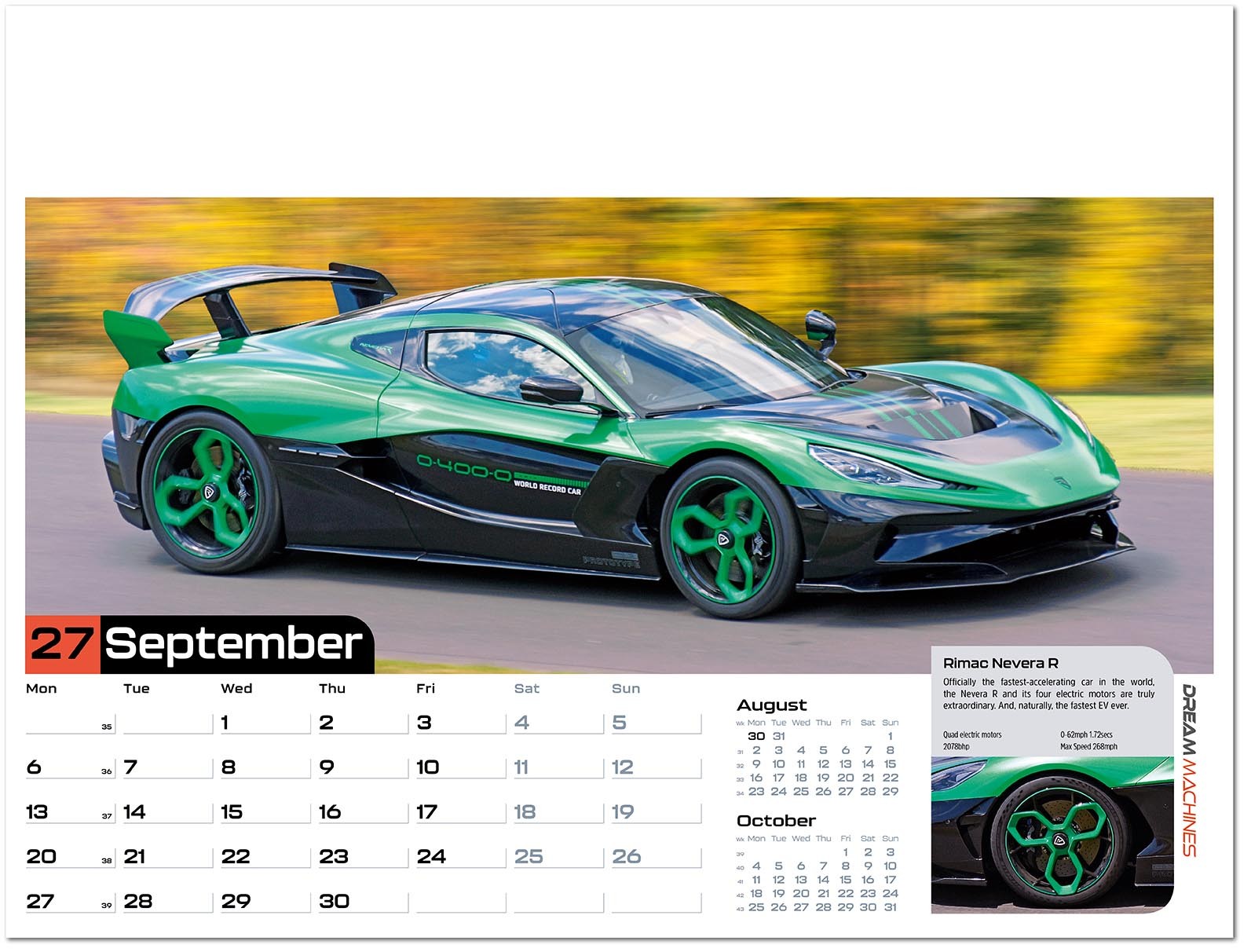 Dream Machines Wall Calendar