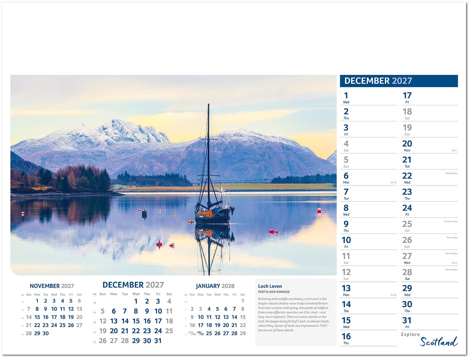Explore Scotland Calendar