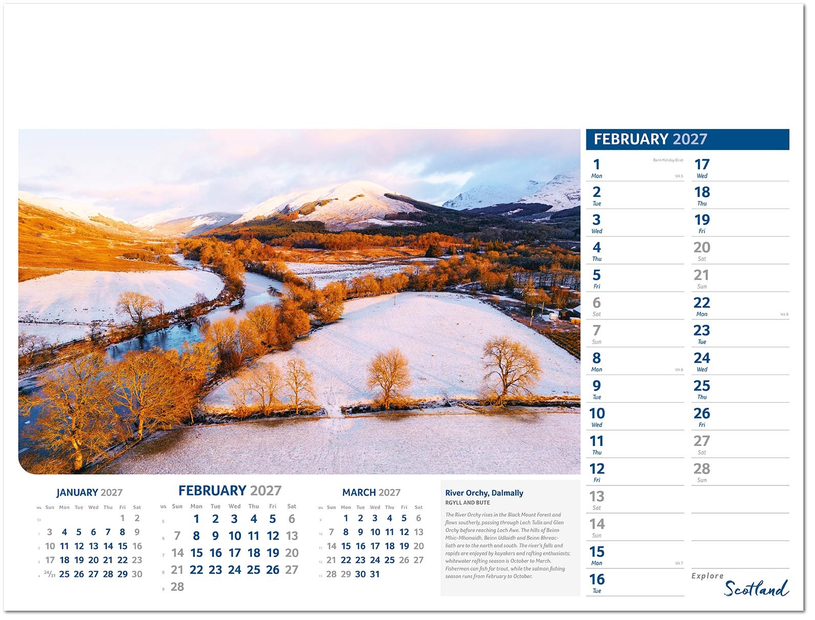 Explore Scotland Calendar