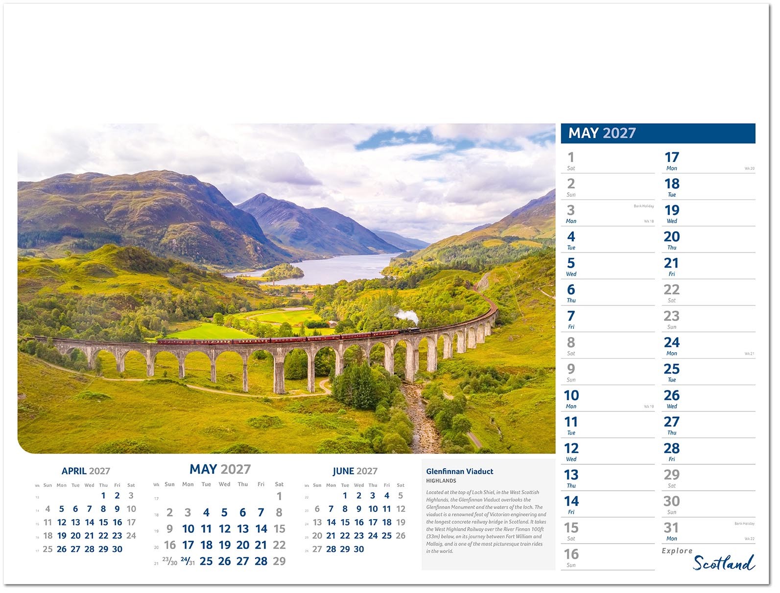 Explore Scotland Calendar