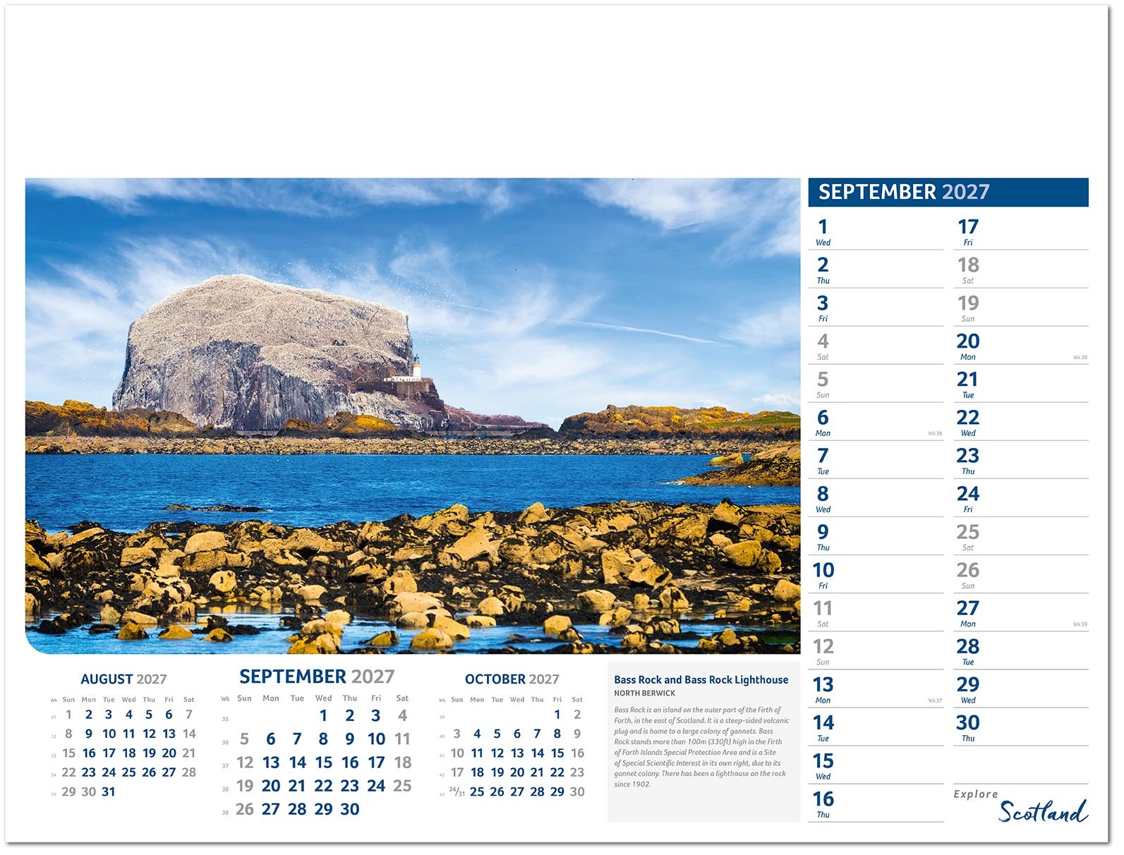 Explore Scotland Calendar