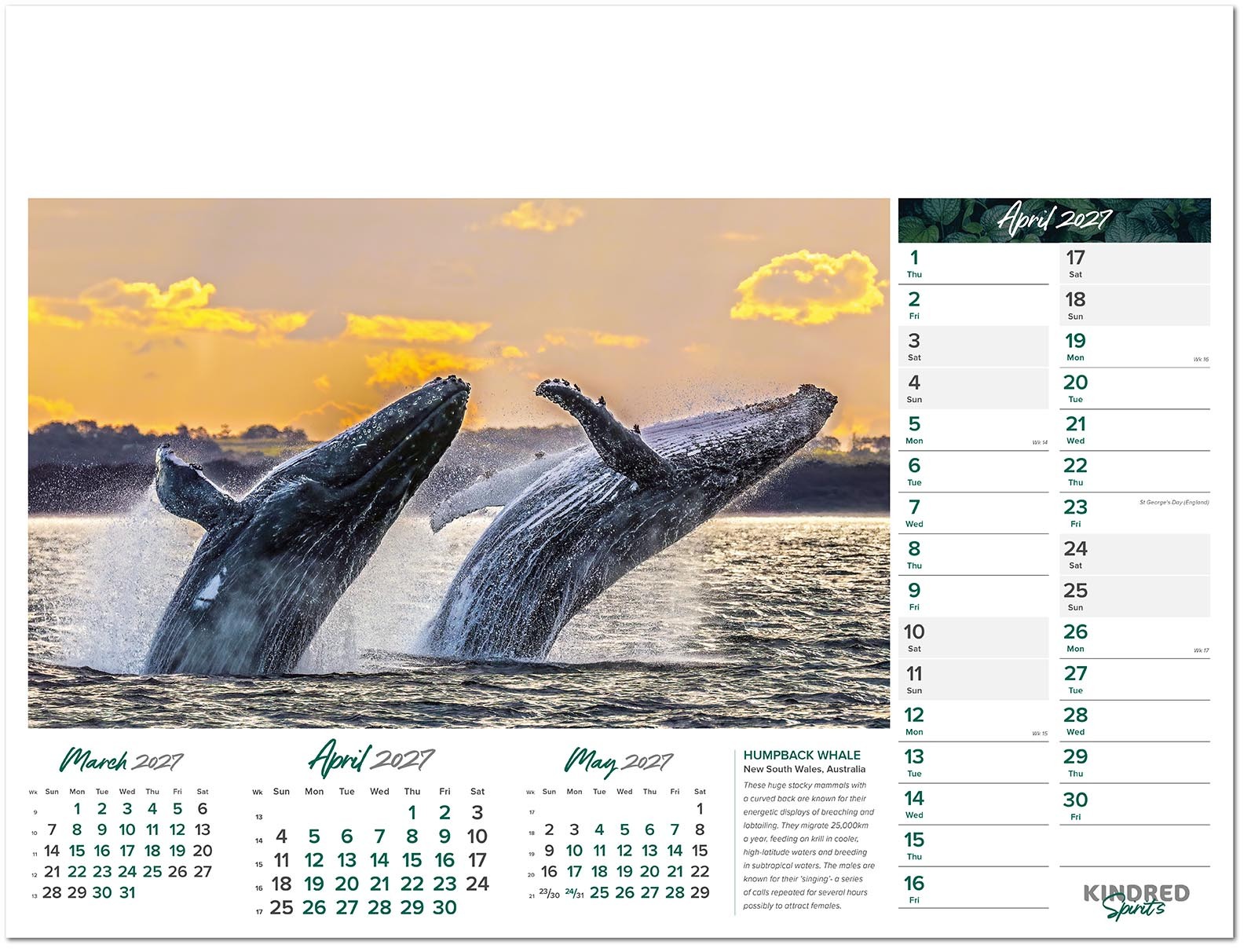 Kindred Spirits Calendar