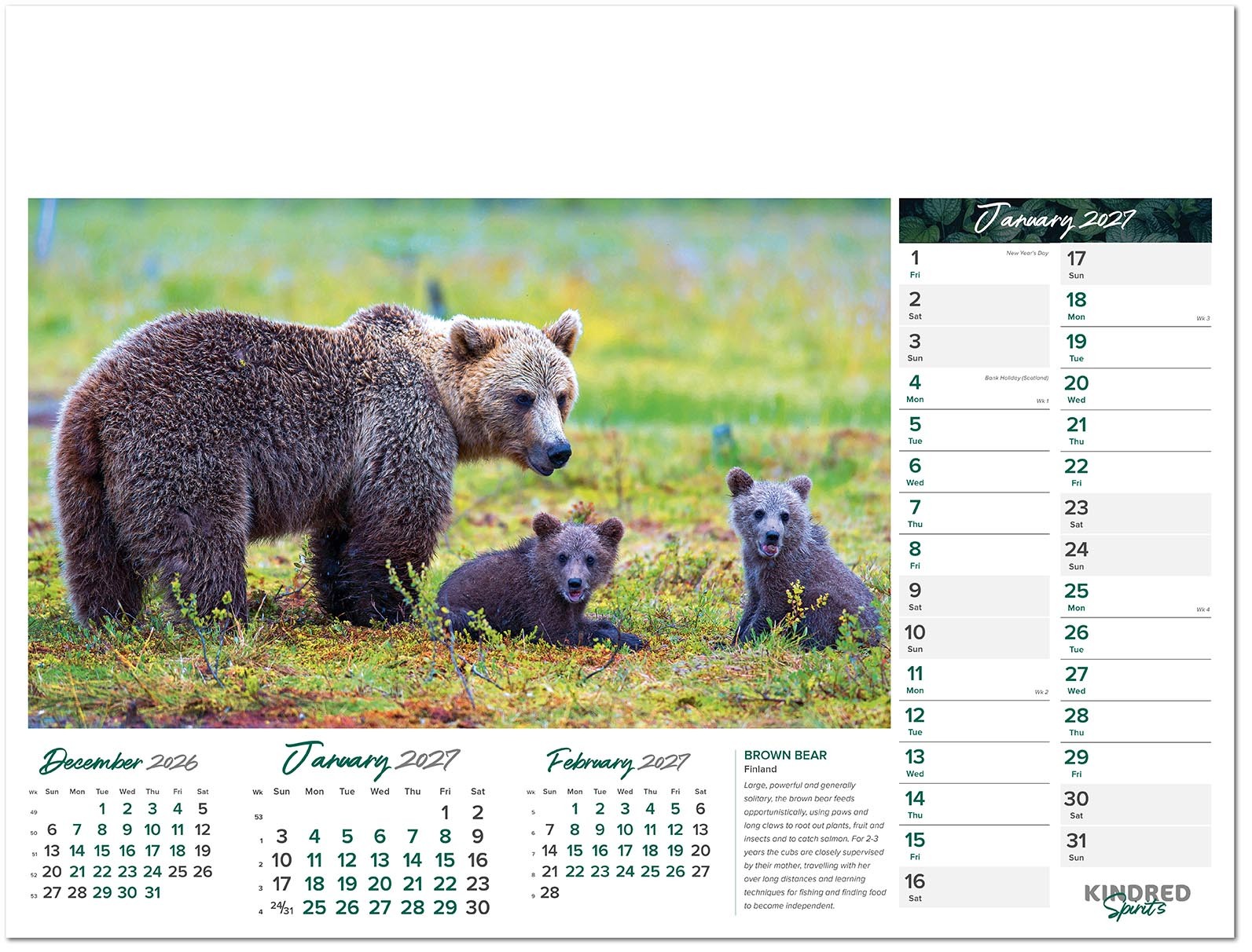 Kindred Spirits Calendar