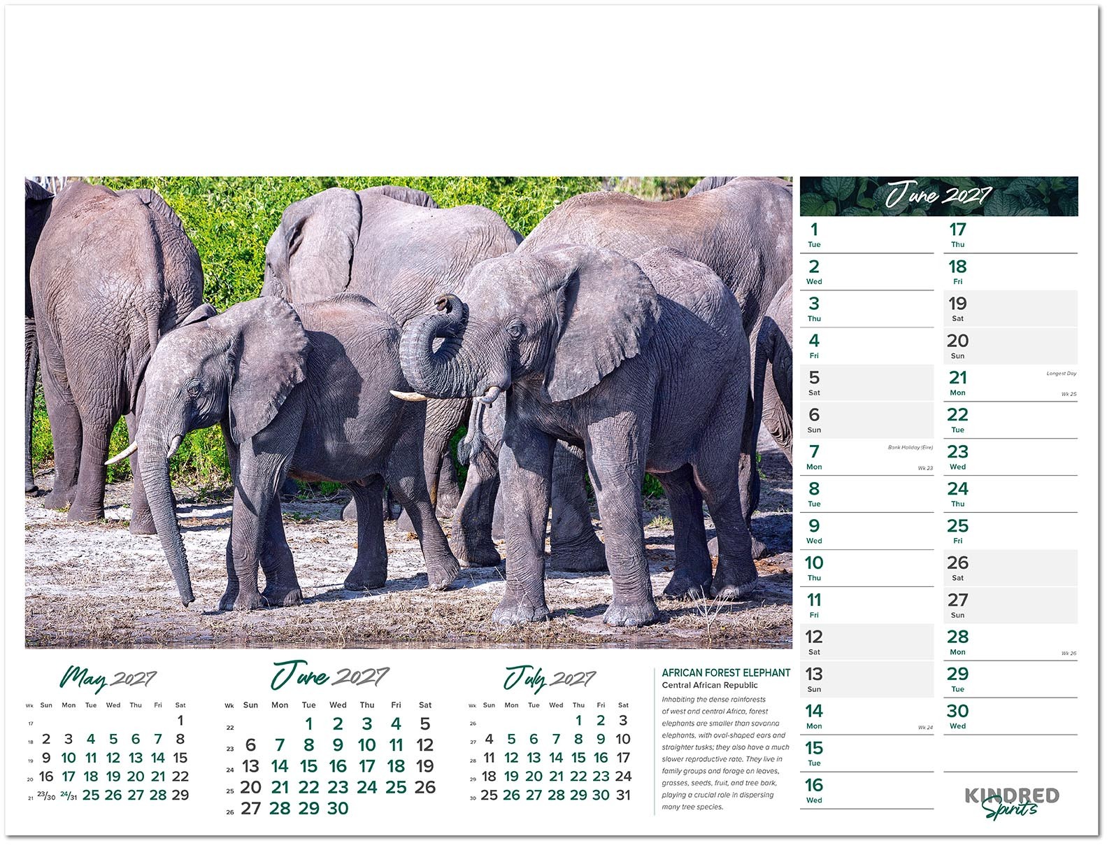 Kindred Spirits Calendar