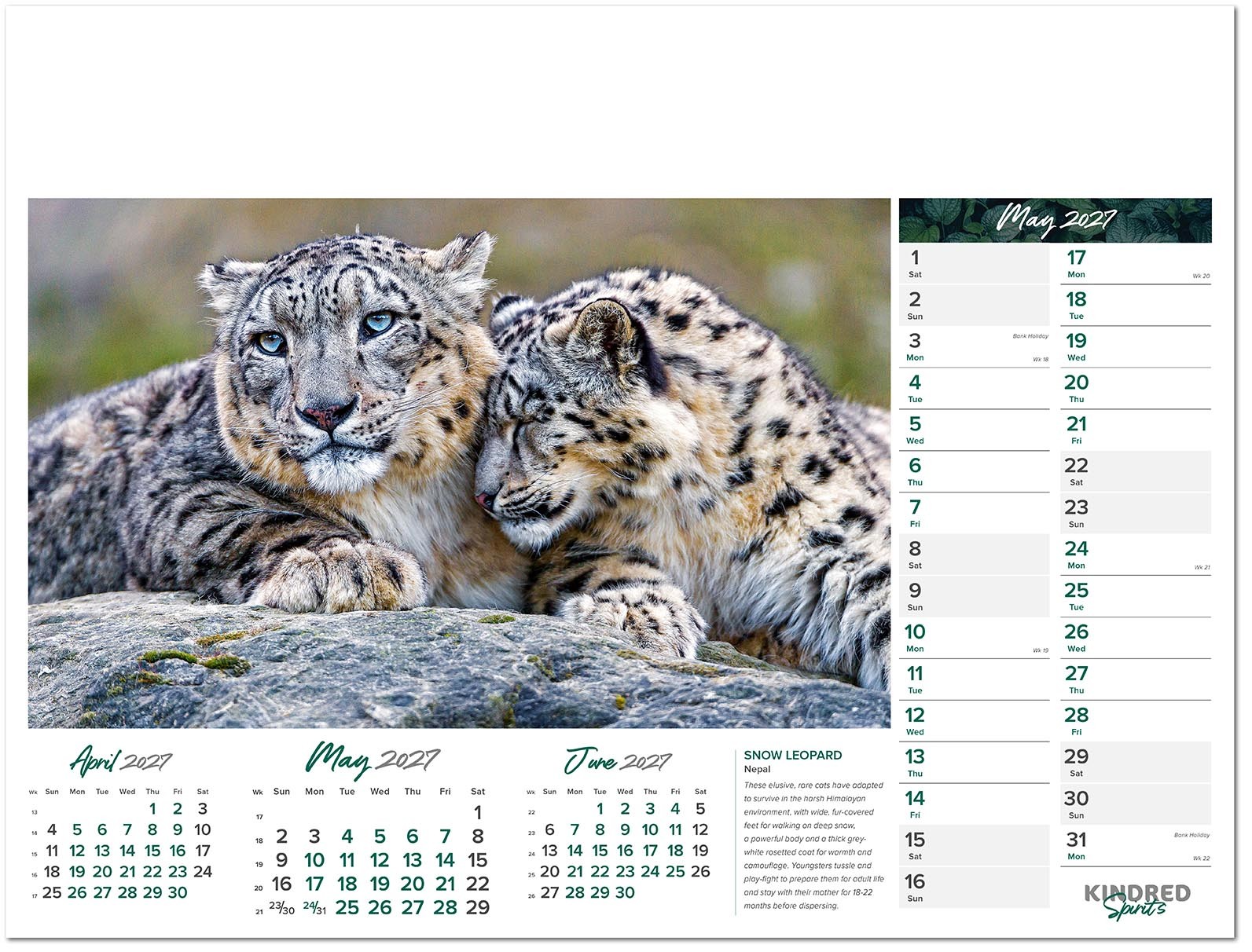 Kindred Spirits Calendar