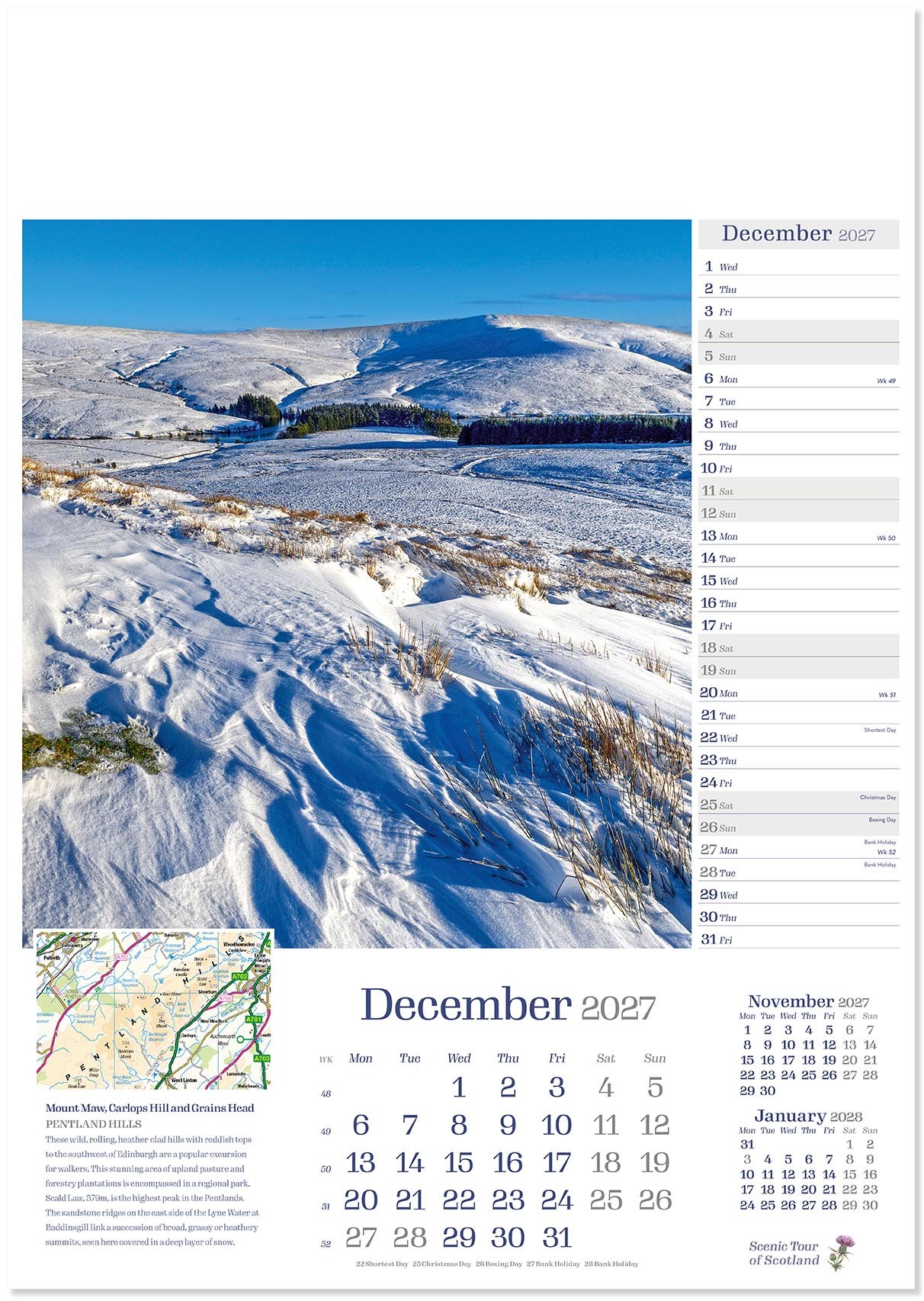 Scenic Tour of Scotland Calendar