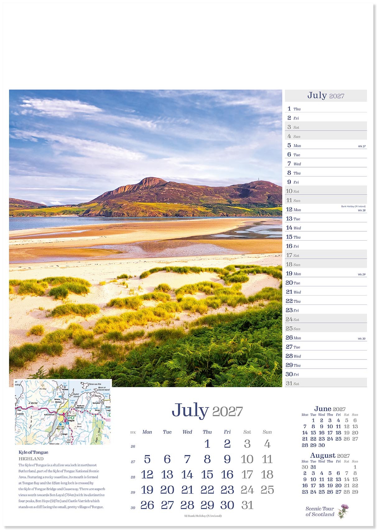 Scenic Tour of Scotland Calendar