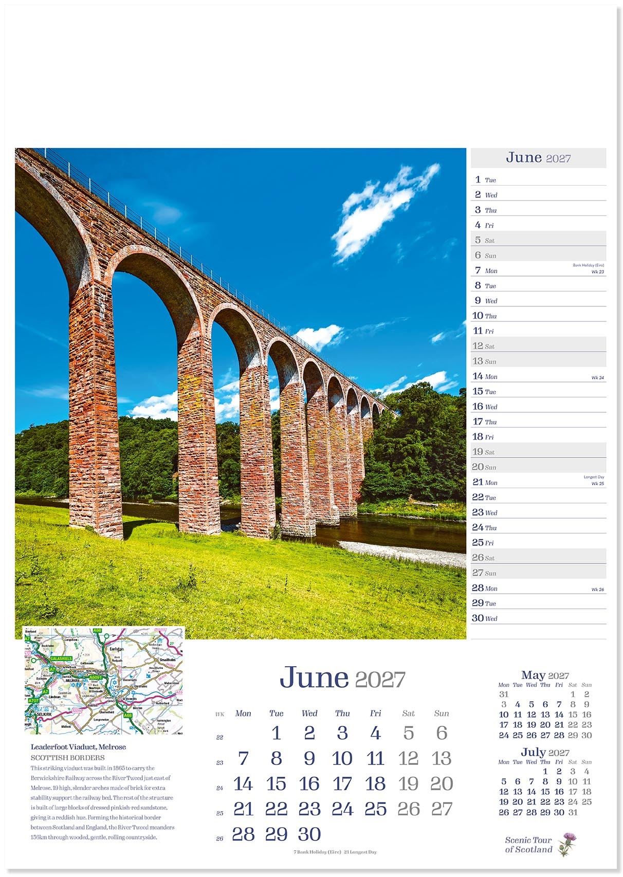 Scenic Tour of Scotland Calendar