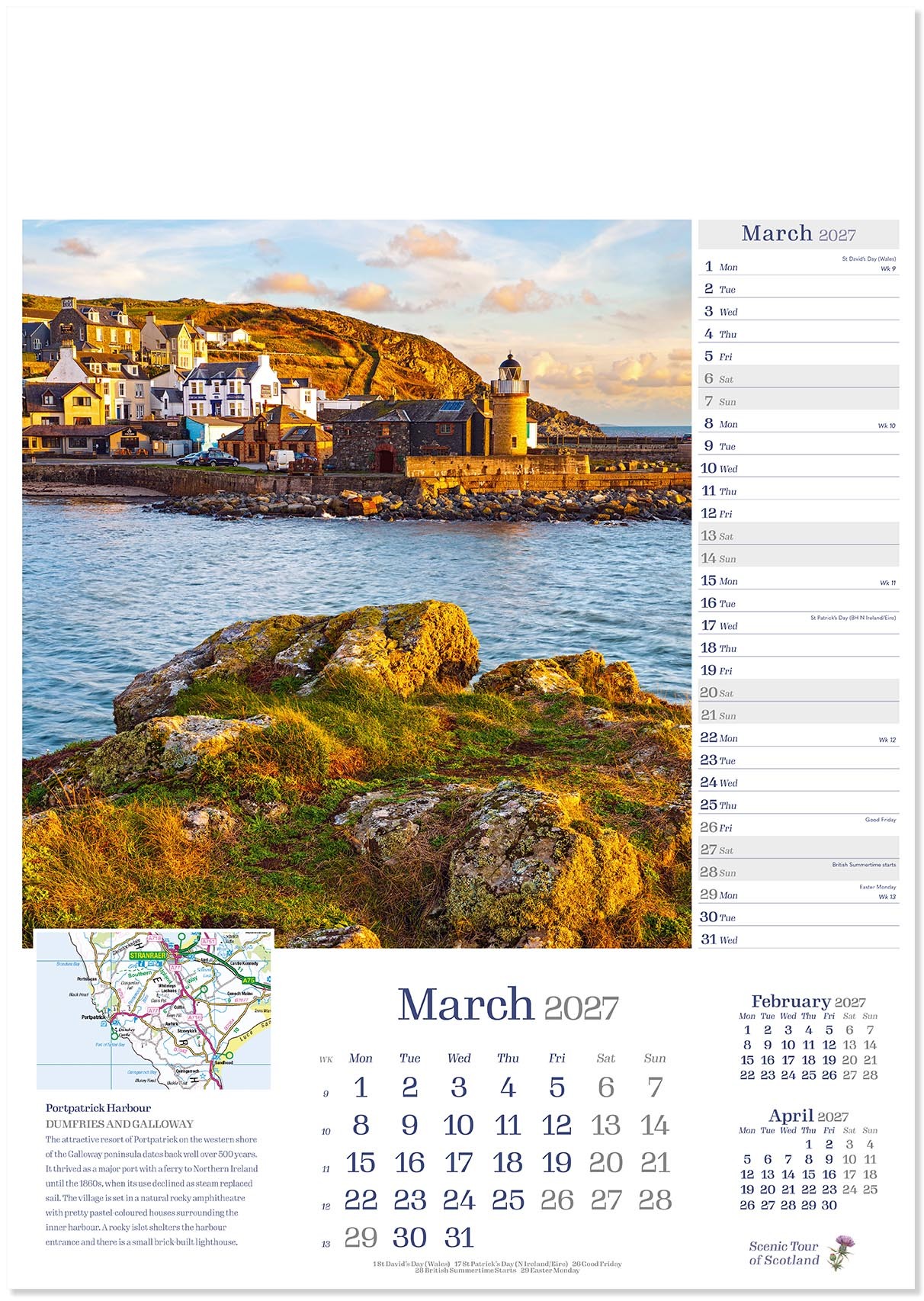 Scenic Tour of Scotland Calendar