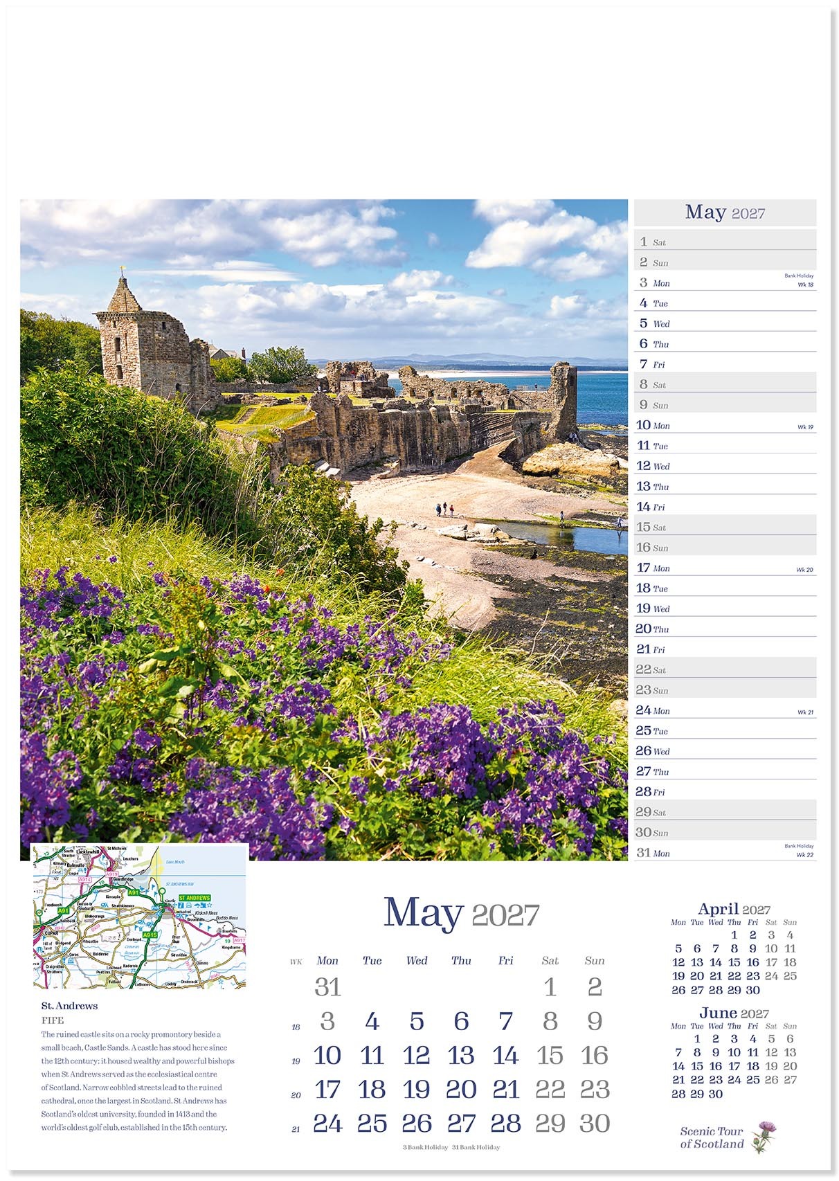 Scenic Tour of Scotland Calendar