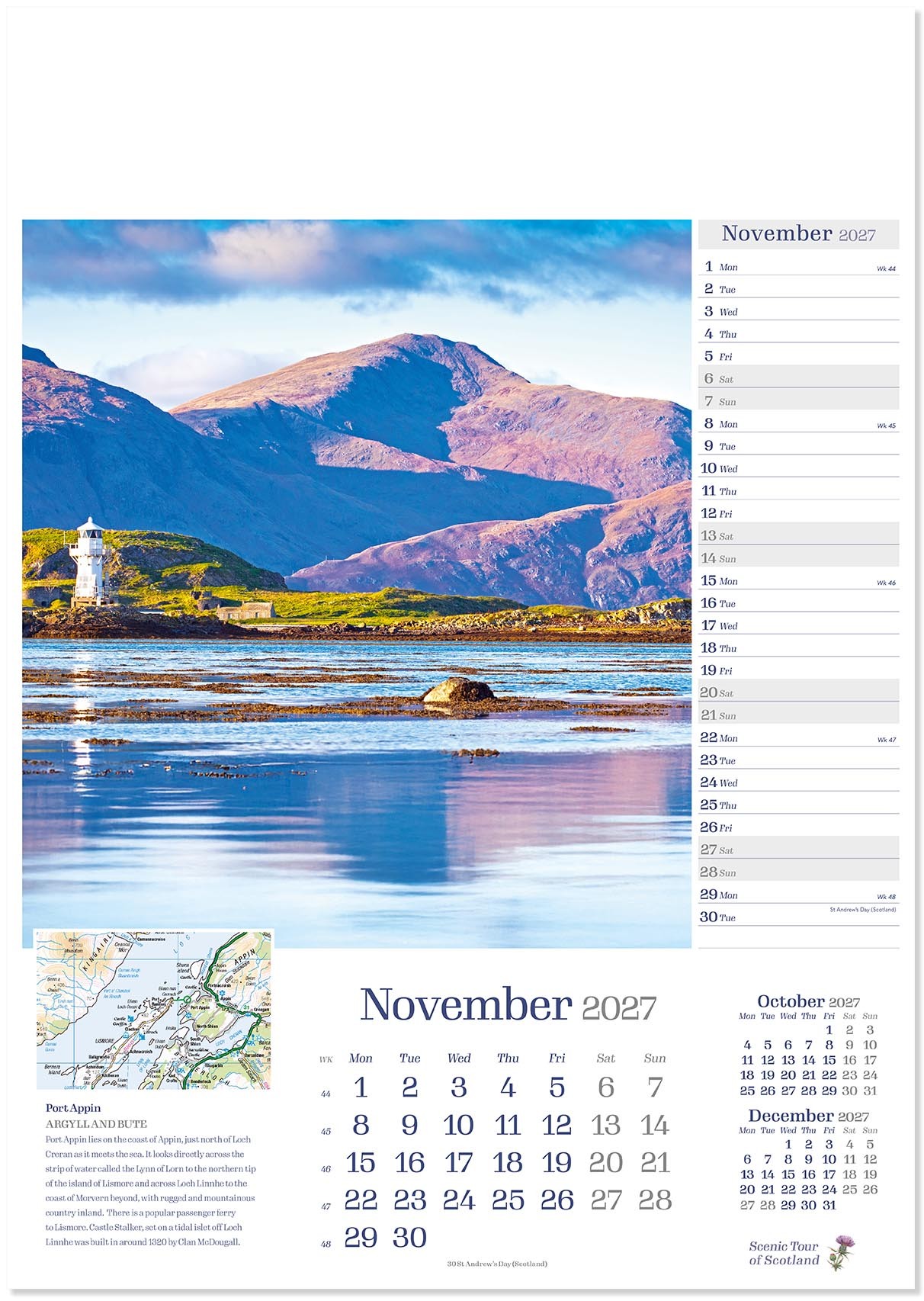 Scenic Tour of Scotland Calendar