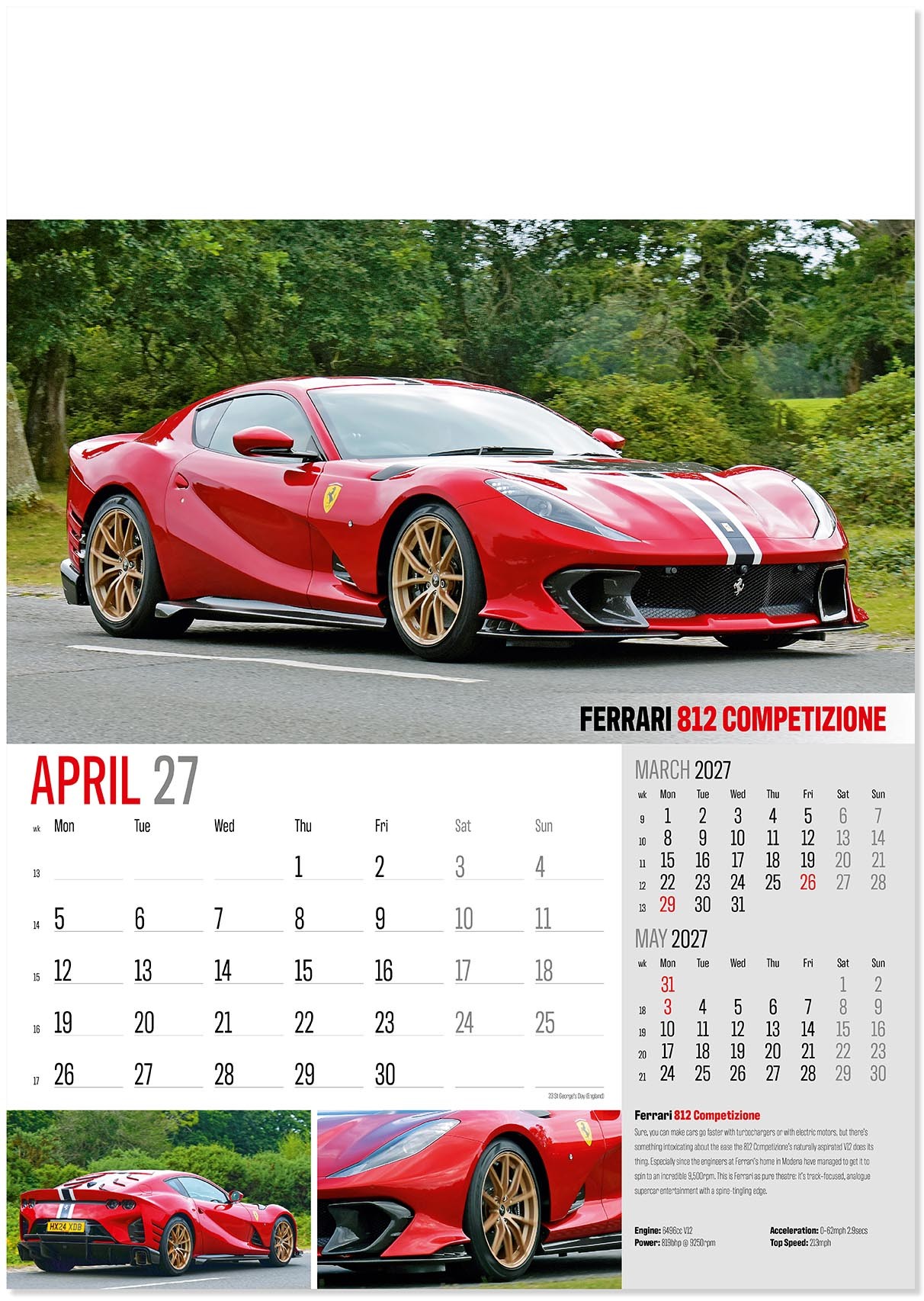 Marques of Distinction Wall Calendar