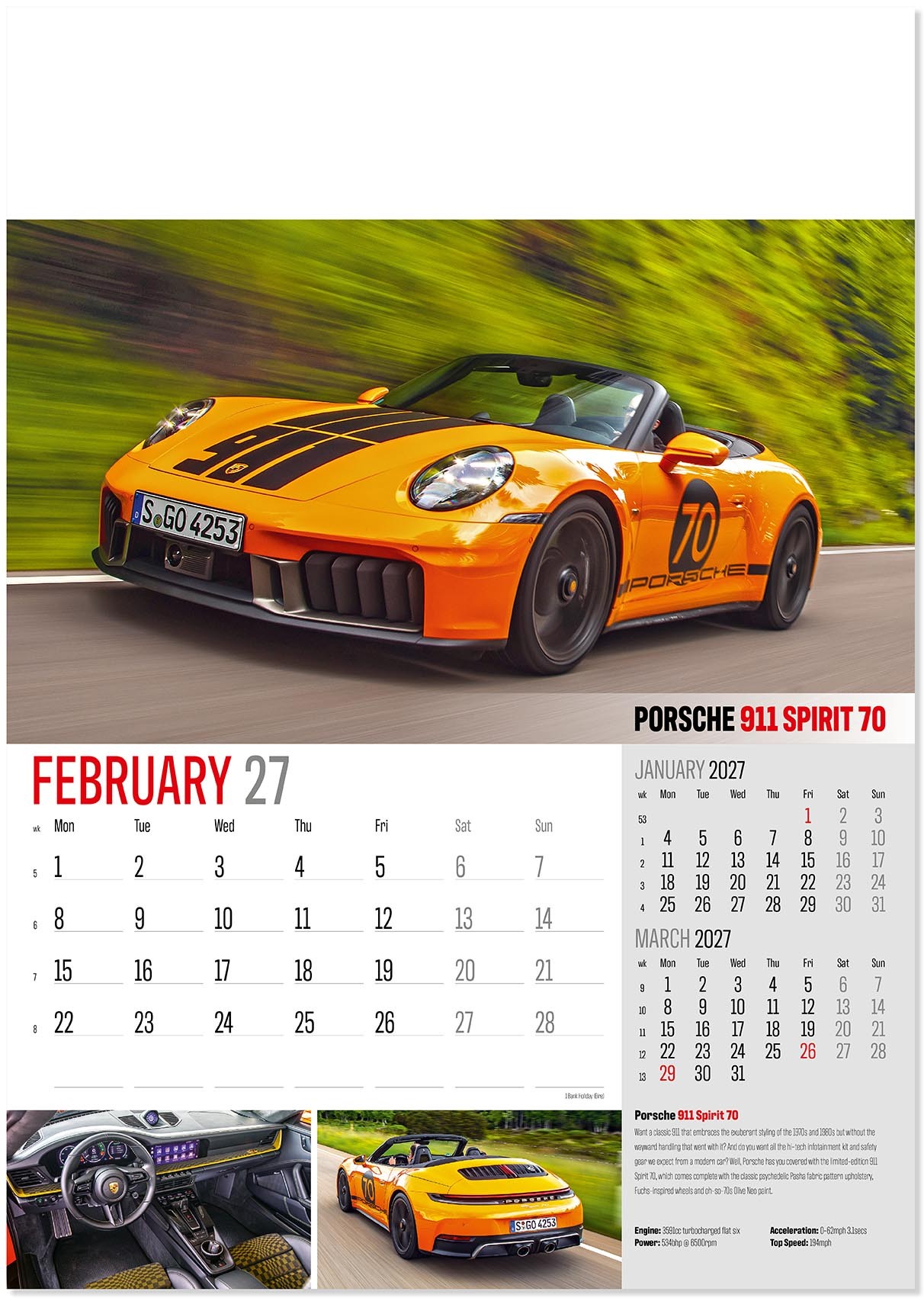 Marques of Distinction Wall Calendar