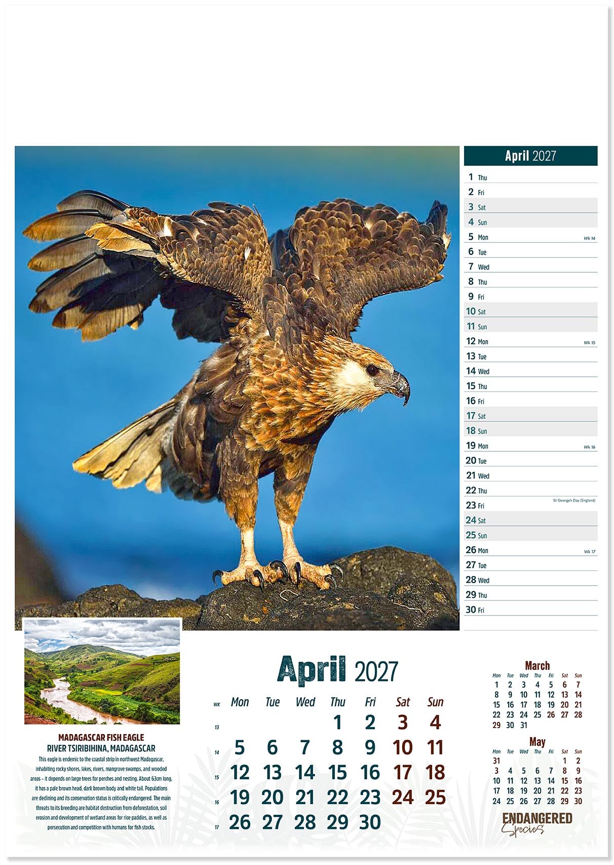 Endangered Species Calendar