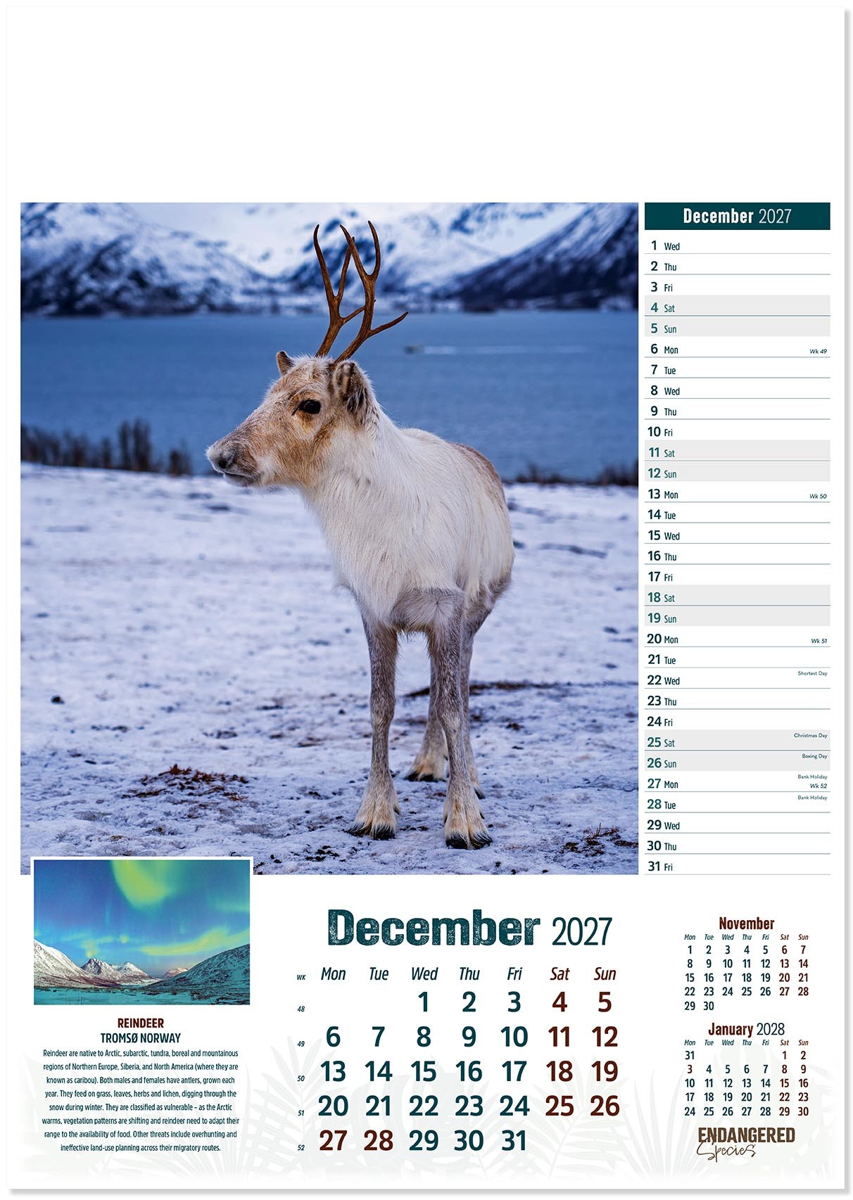 Endangered Species Calendar