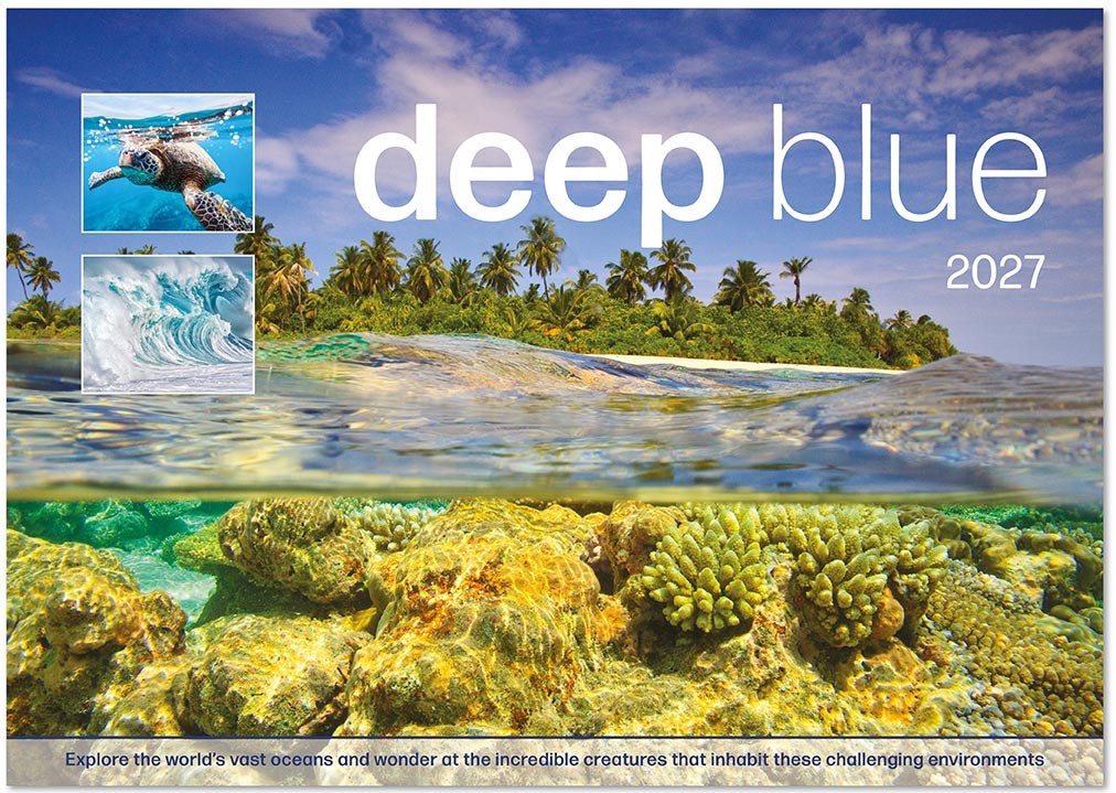 Deep Blue Wall Calendar