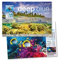 Deep Blue Wall Calendar