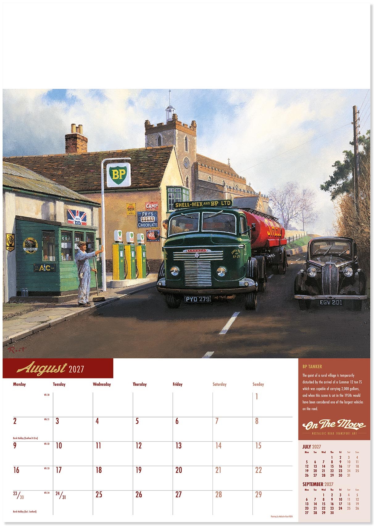 On the Move Wall Calendar