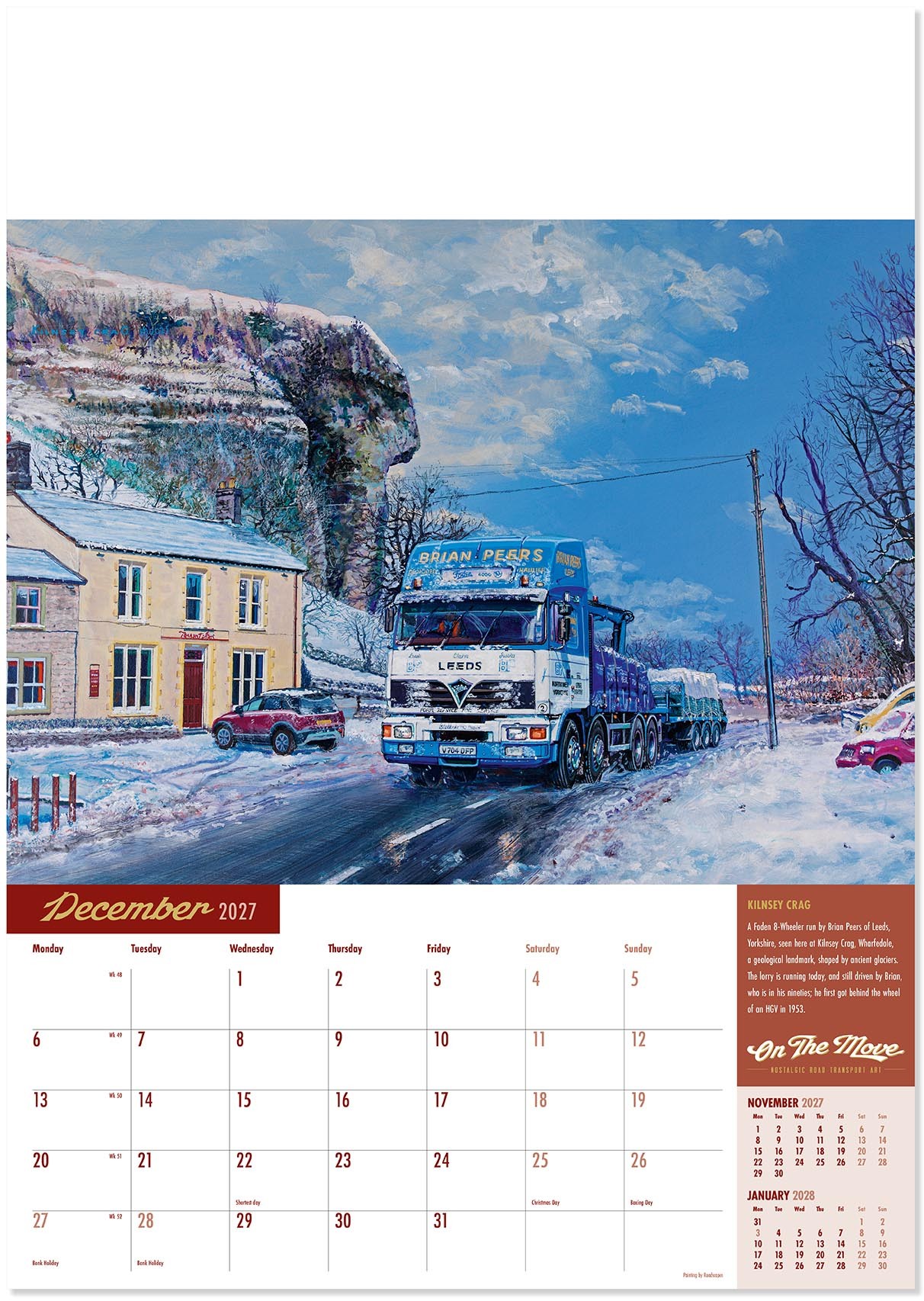 On the Move Wall Calendar