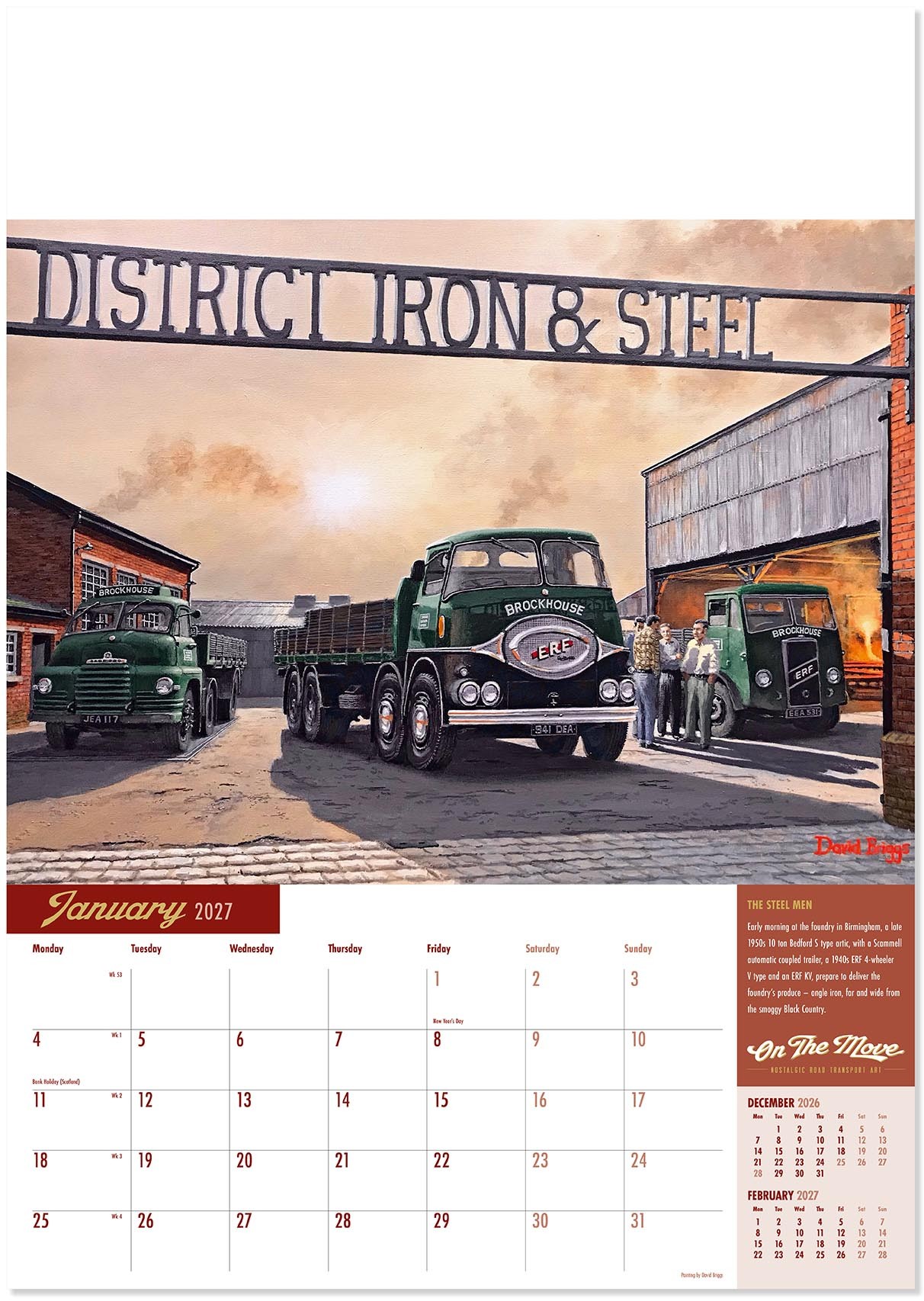 On the Move Wall Calendar