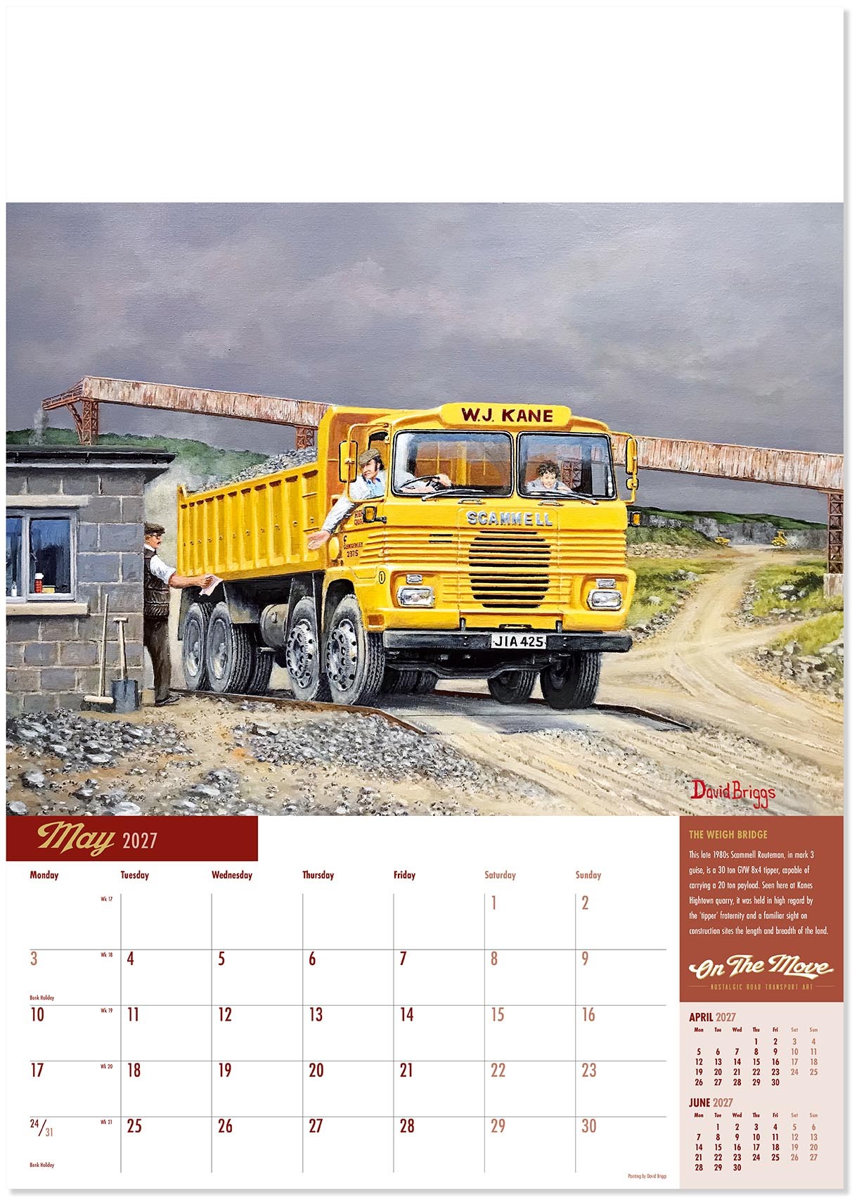 On the Move Wall Calendar
